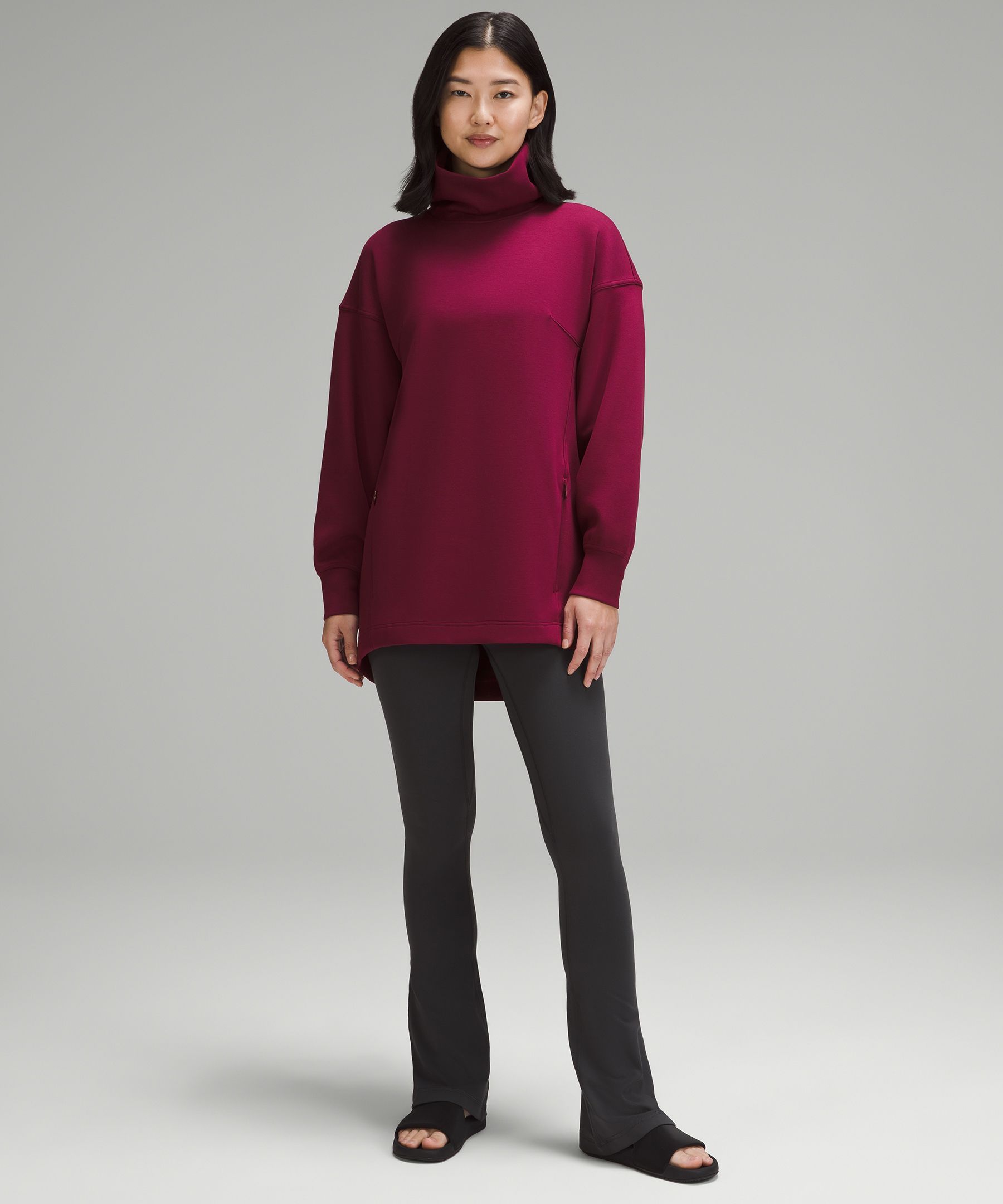 Turtleneck tunic outlet sweatshirt