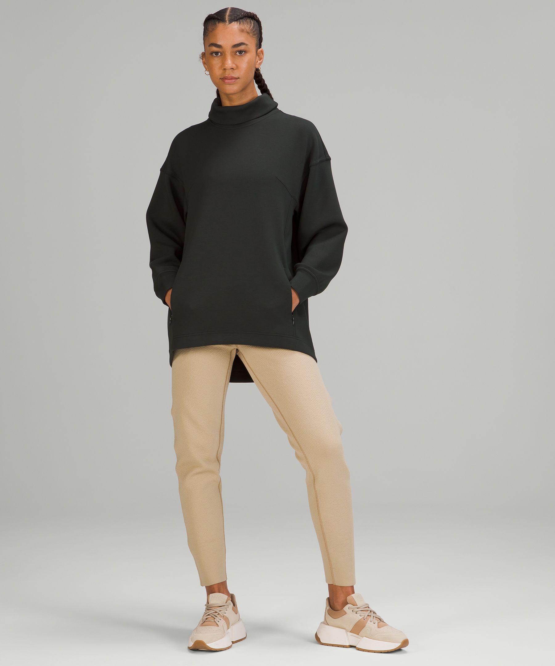 Modal-Blend Turtleneck Tunic, Women's Hoodies & Sweatshirts