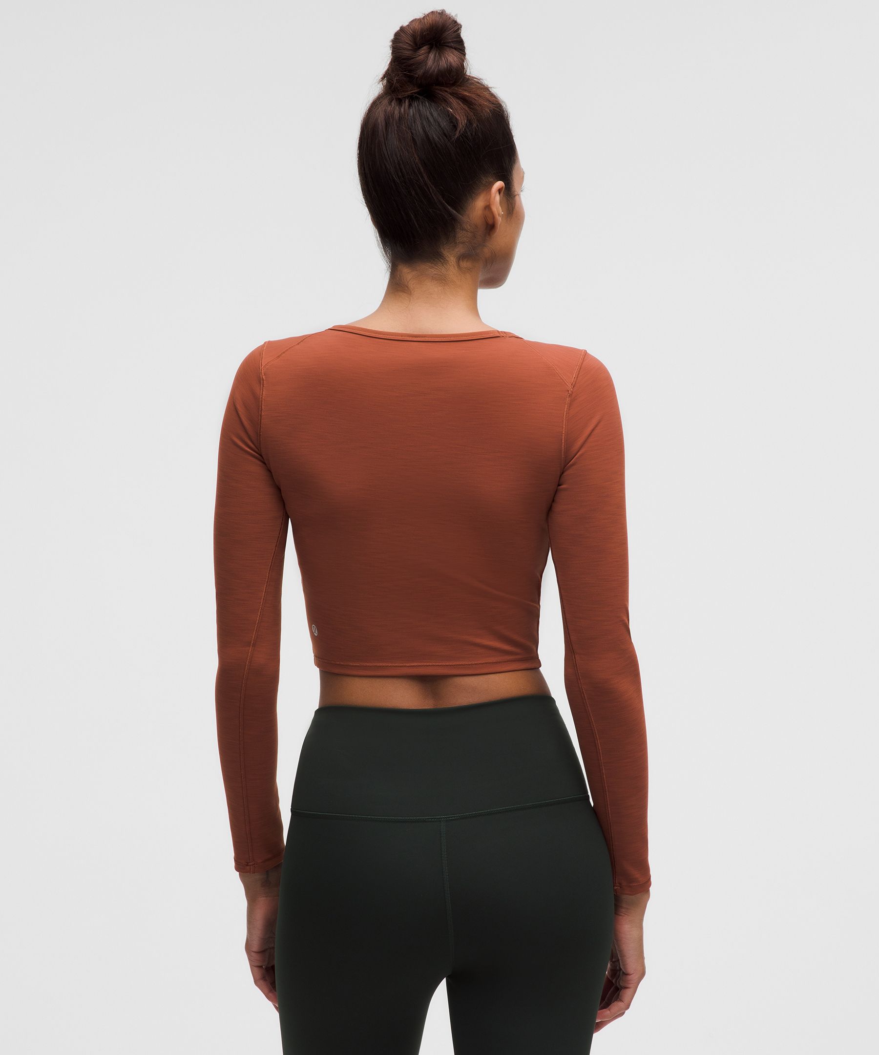 Lululemon Wunder Train Cropped Long Sleeve Shirt