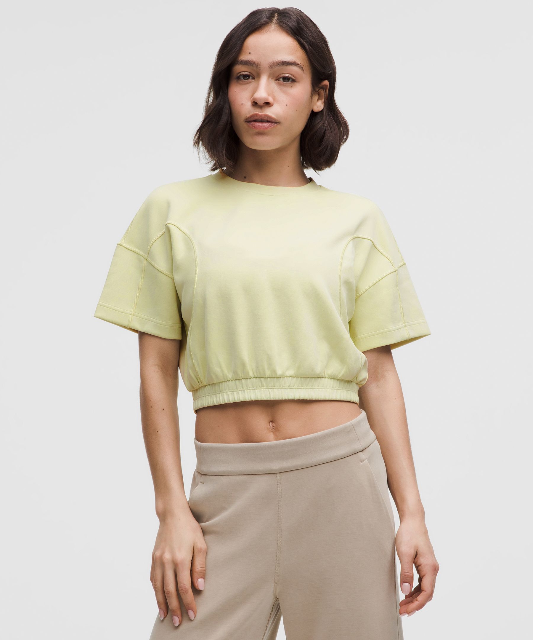 Lululemon Softstreme Gathered T-shirt In Dewy