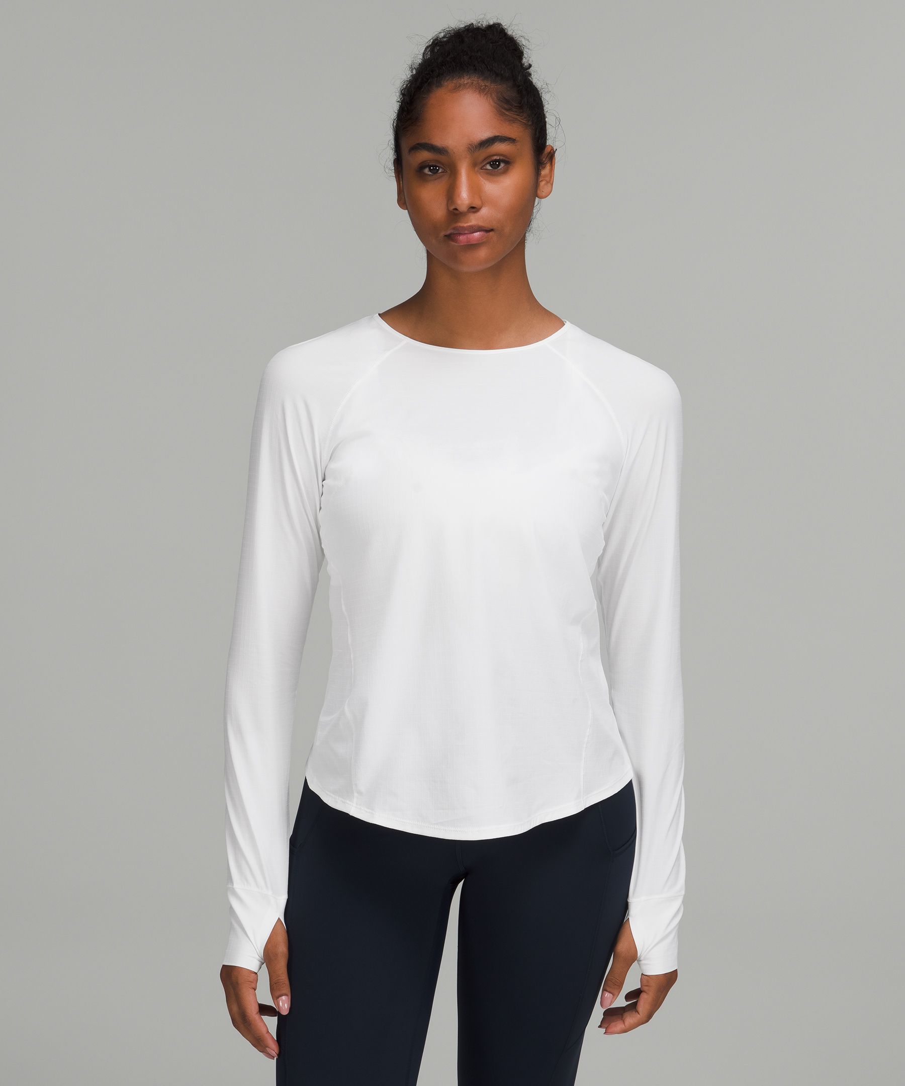 thin long sleeve running tops