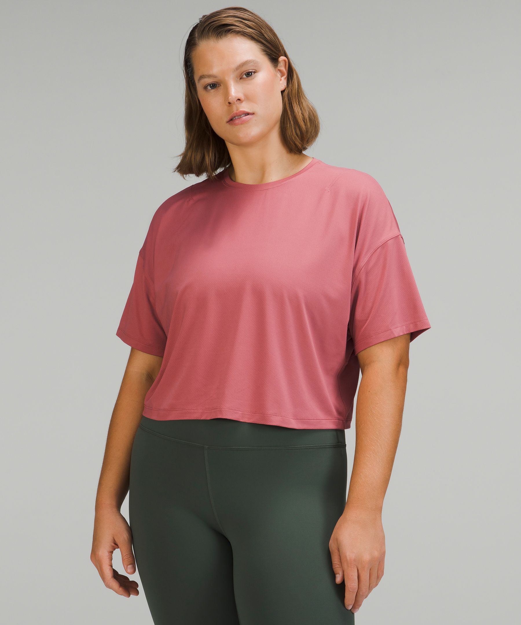 Lululemon Abrasion-resistant Training T-shirt In Brier Rose