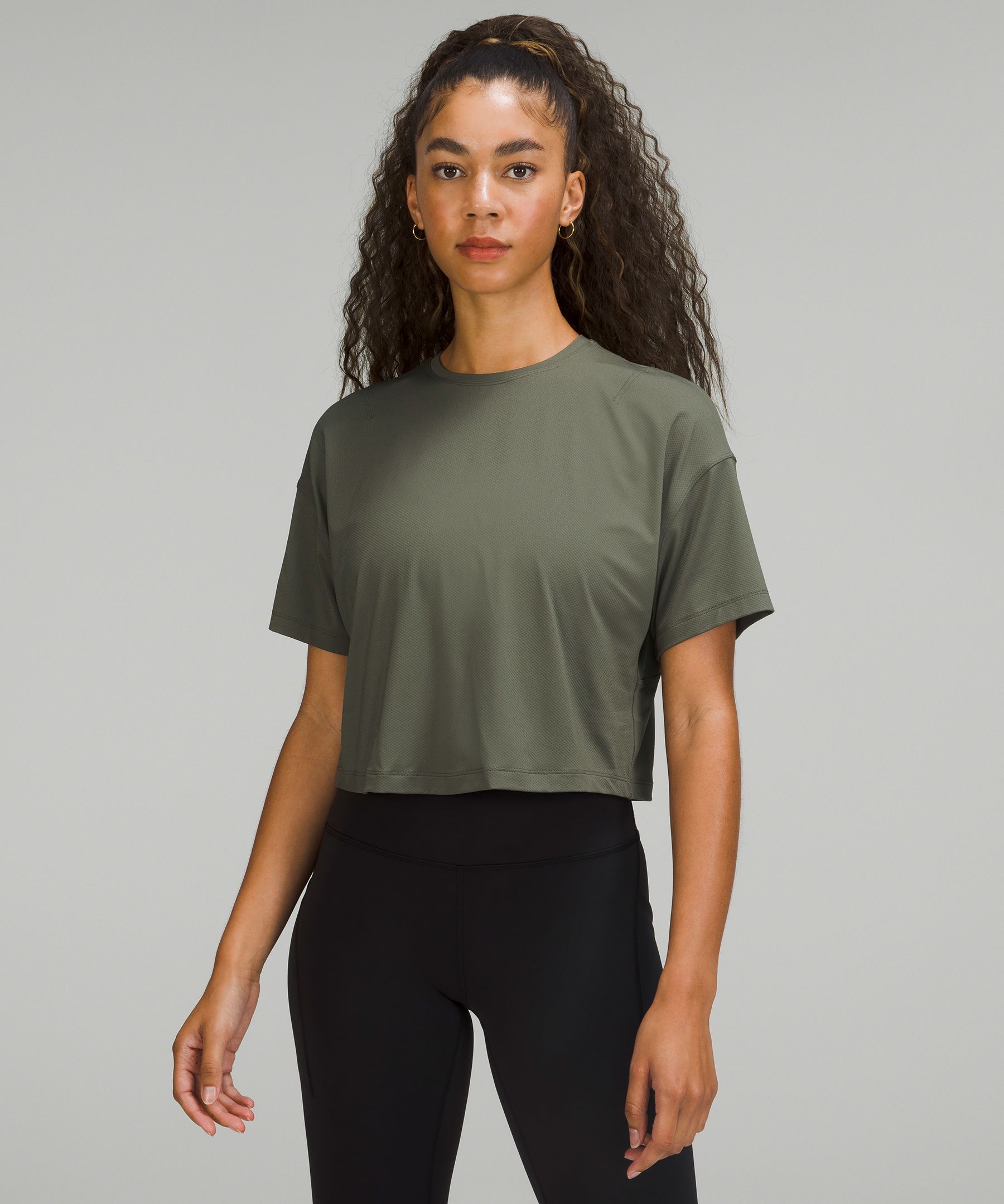 Lululemon Abrasion-resistant Training T-shirt In Carob Brown