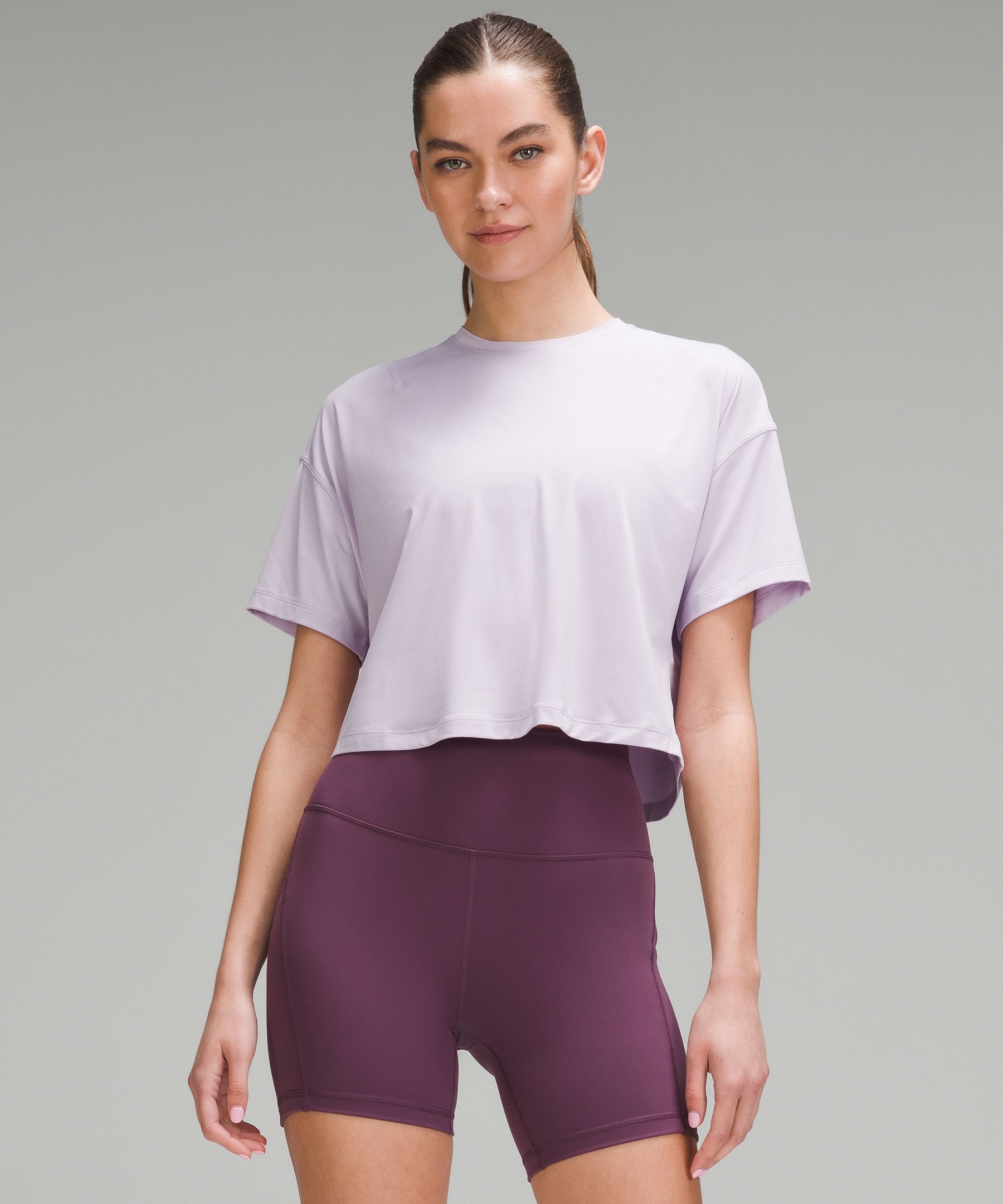 Lululemon Abrasion-resistant Training T-shirt In Gray