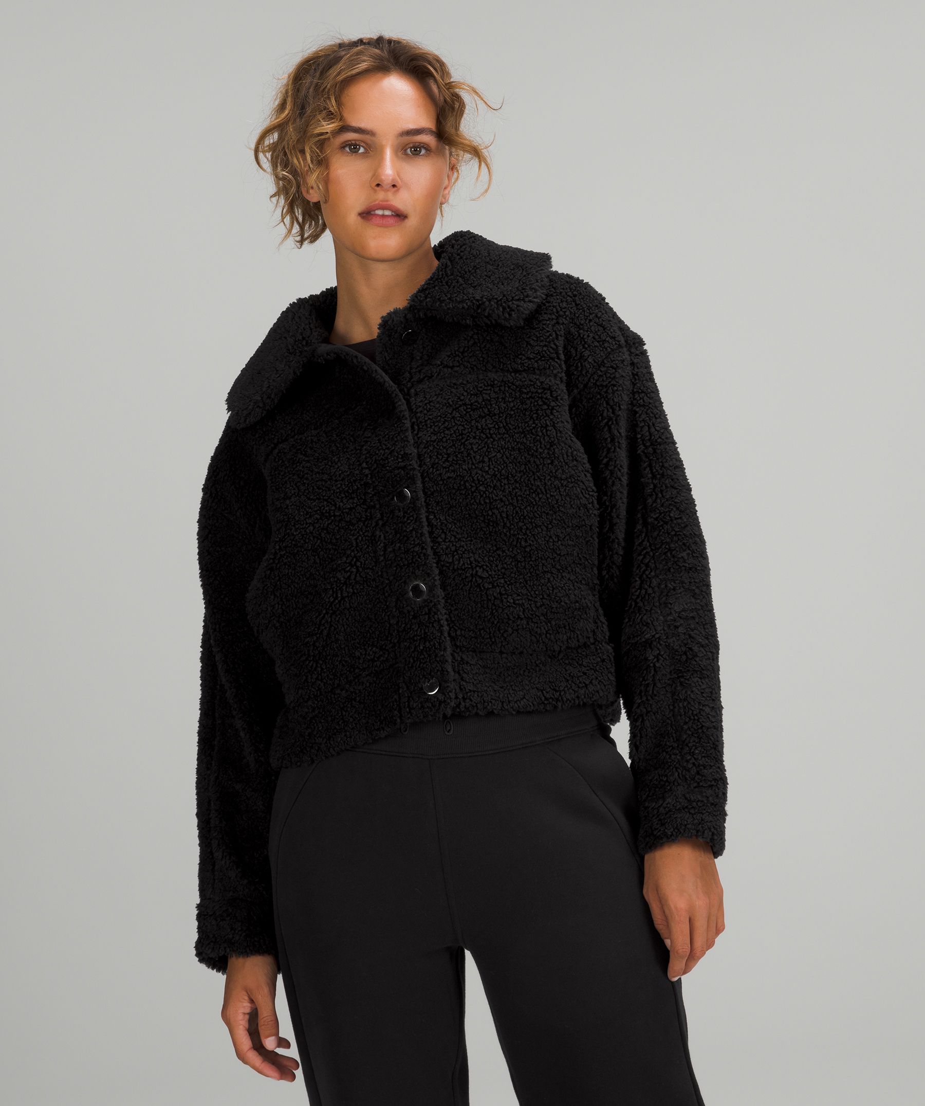 Lululemon athletica Textured Fleece Collared Jacket