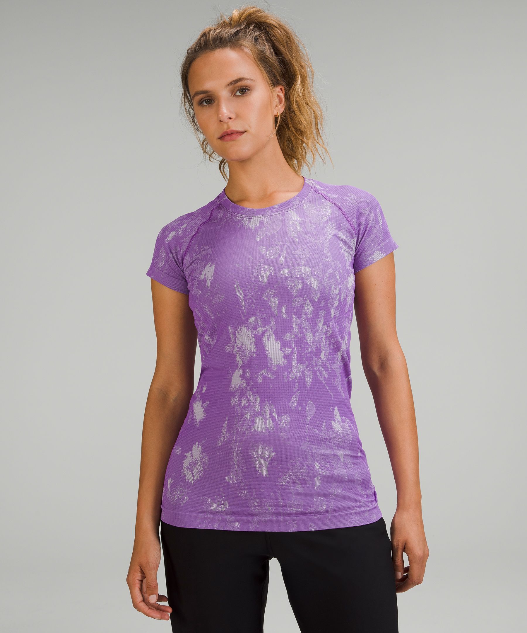 LULULEMON Swiftly Tech 2.0 Short Sleeve Top 4 Magenta Purple Highlight