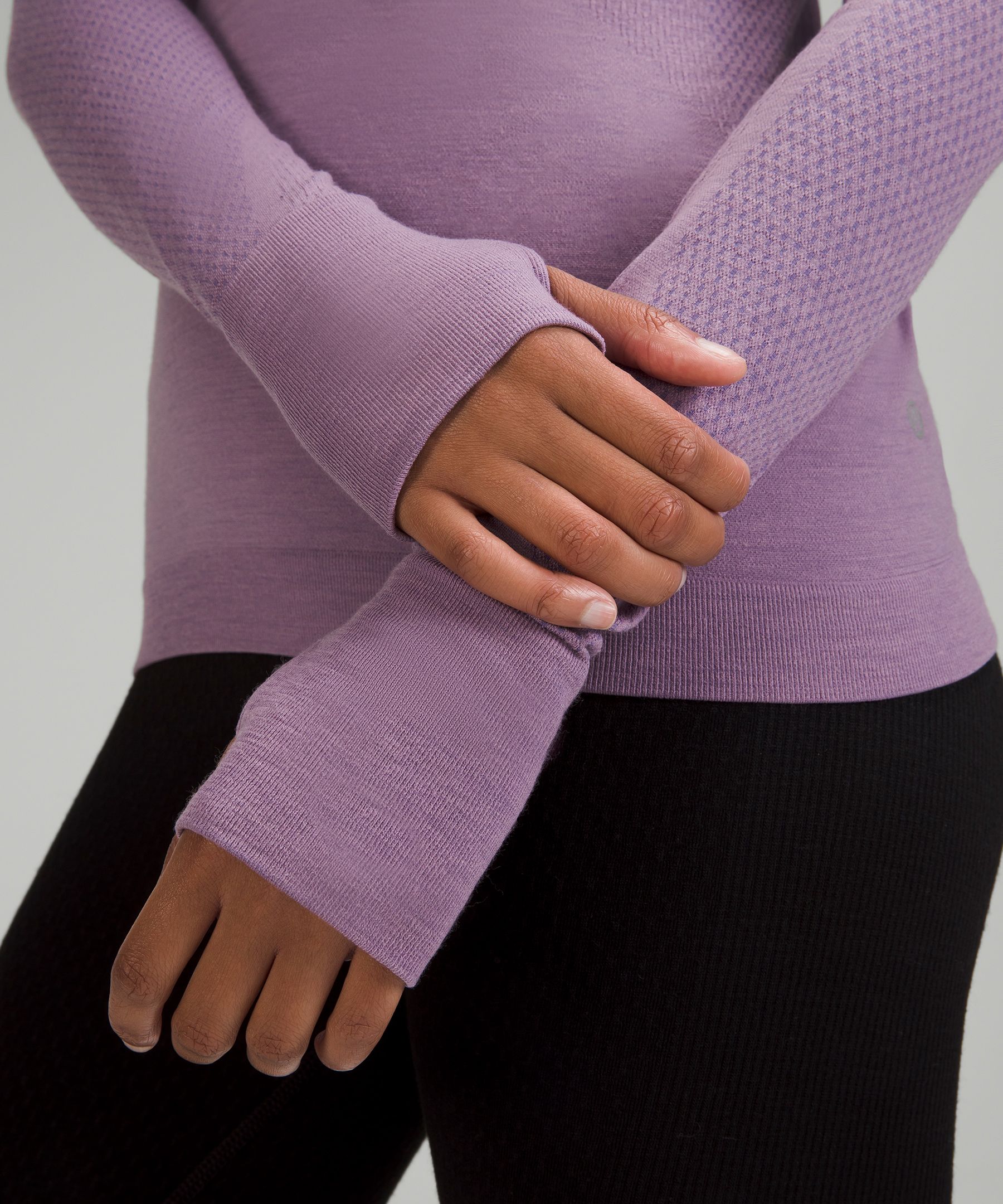 Lululemon Keep The Heat Thermal Long Sleeve - Black - lulu fanatics