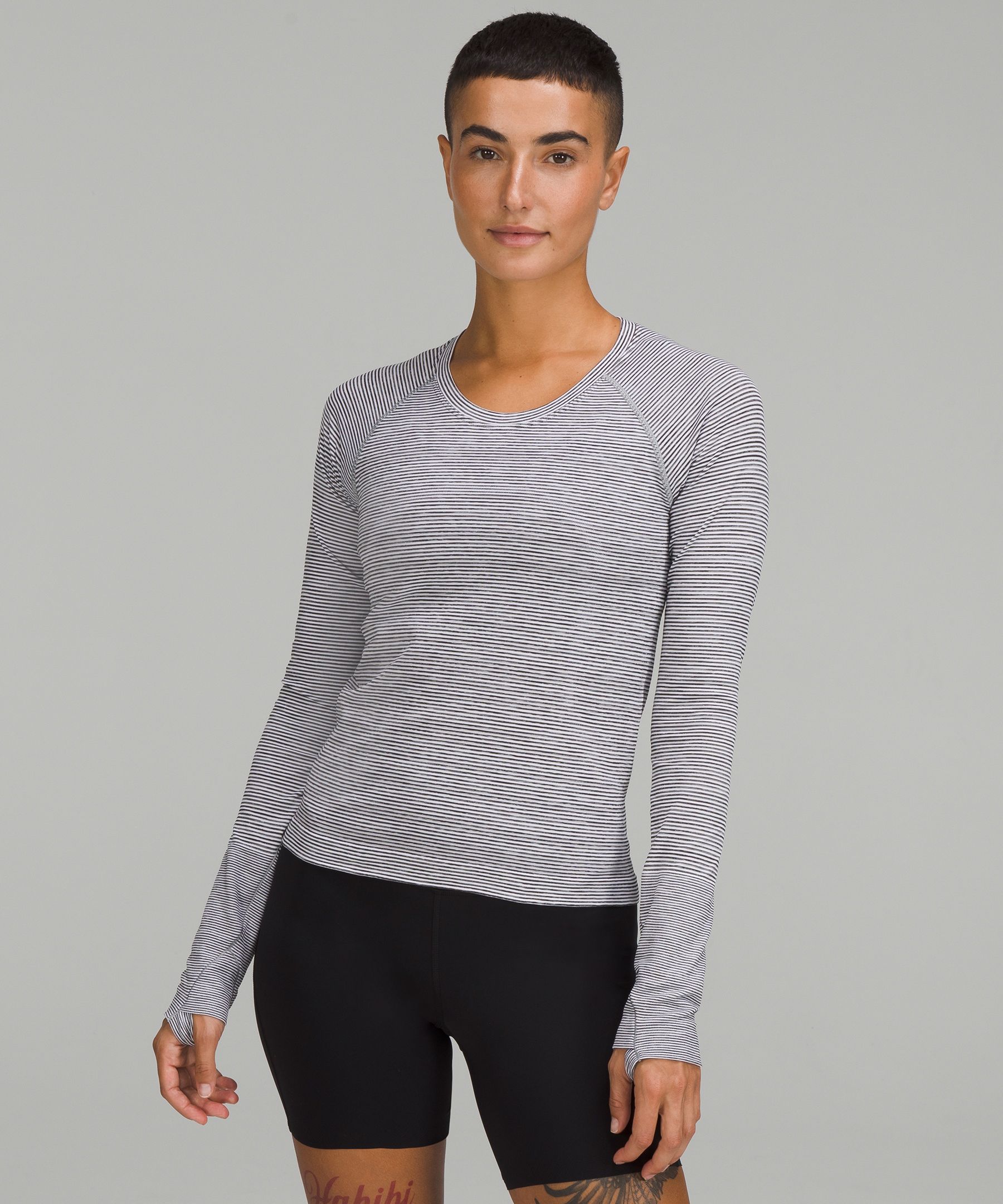 Lululemon Swiftly Tech Long Sleeve Shirt 2.0 Race Length In Wee Are From Space White