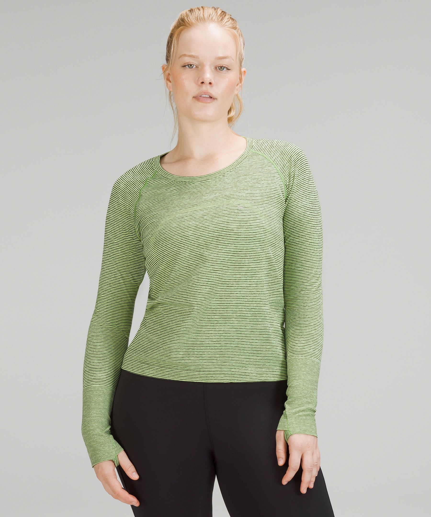 Lululemon Swiftly Tech Long Sleeve Shirt 2.0 Race Length In Wee Are From Space Faded Zap