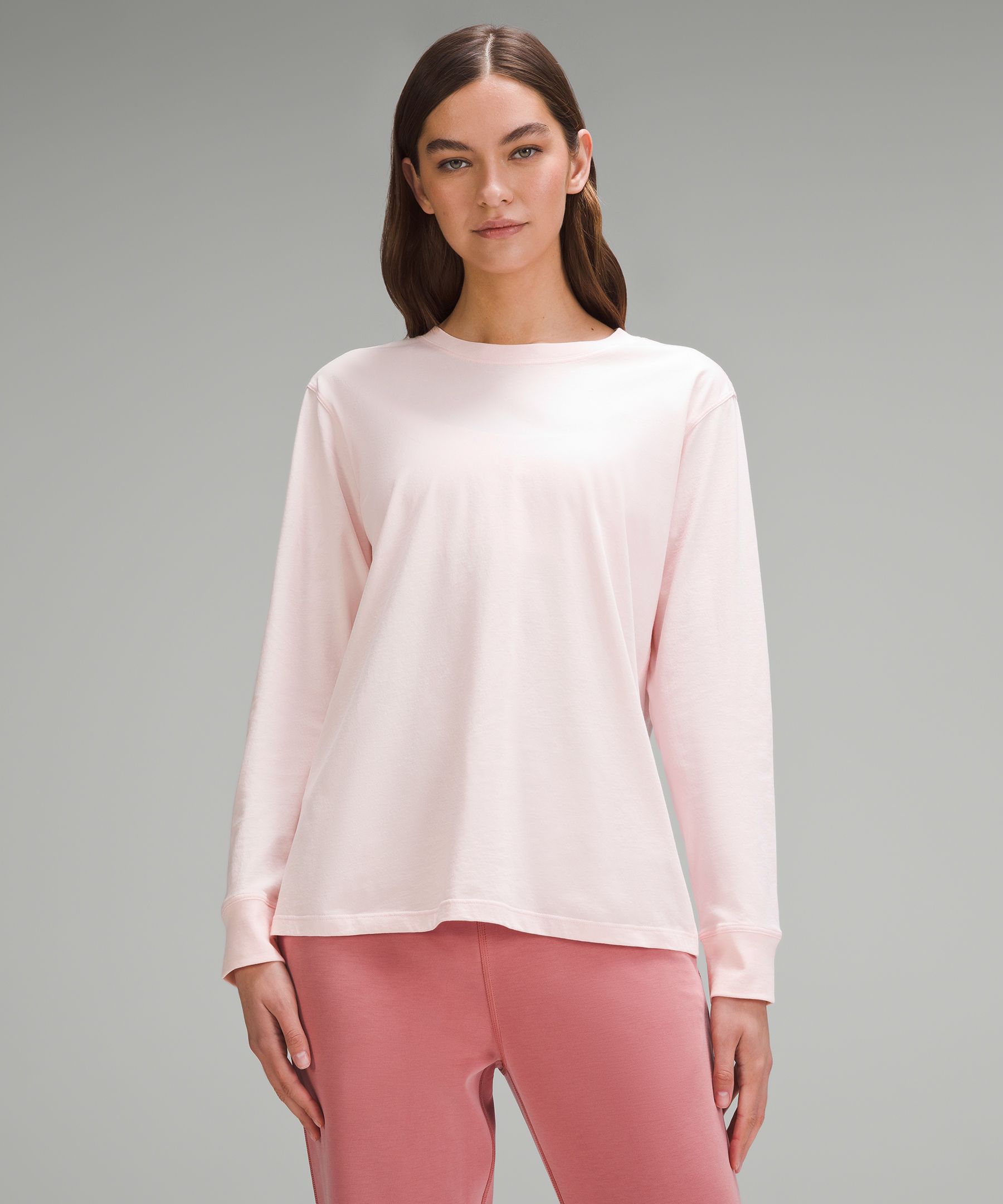 Lululemon All Yours Long Sleeve Shirt In Pink Lychee