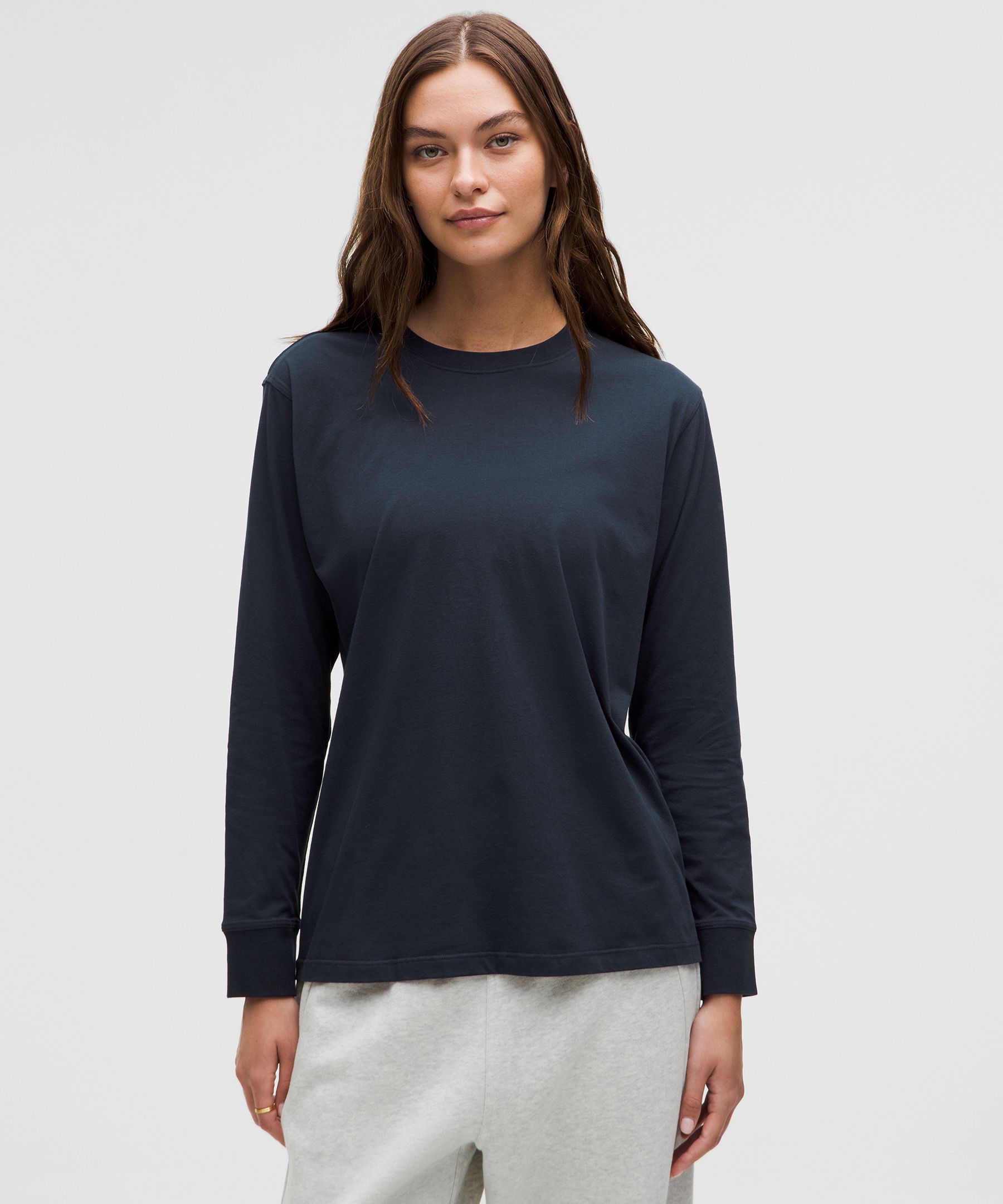 All Yours Long-Sleeve Shirt - Navy,Blue