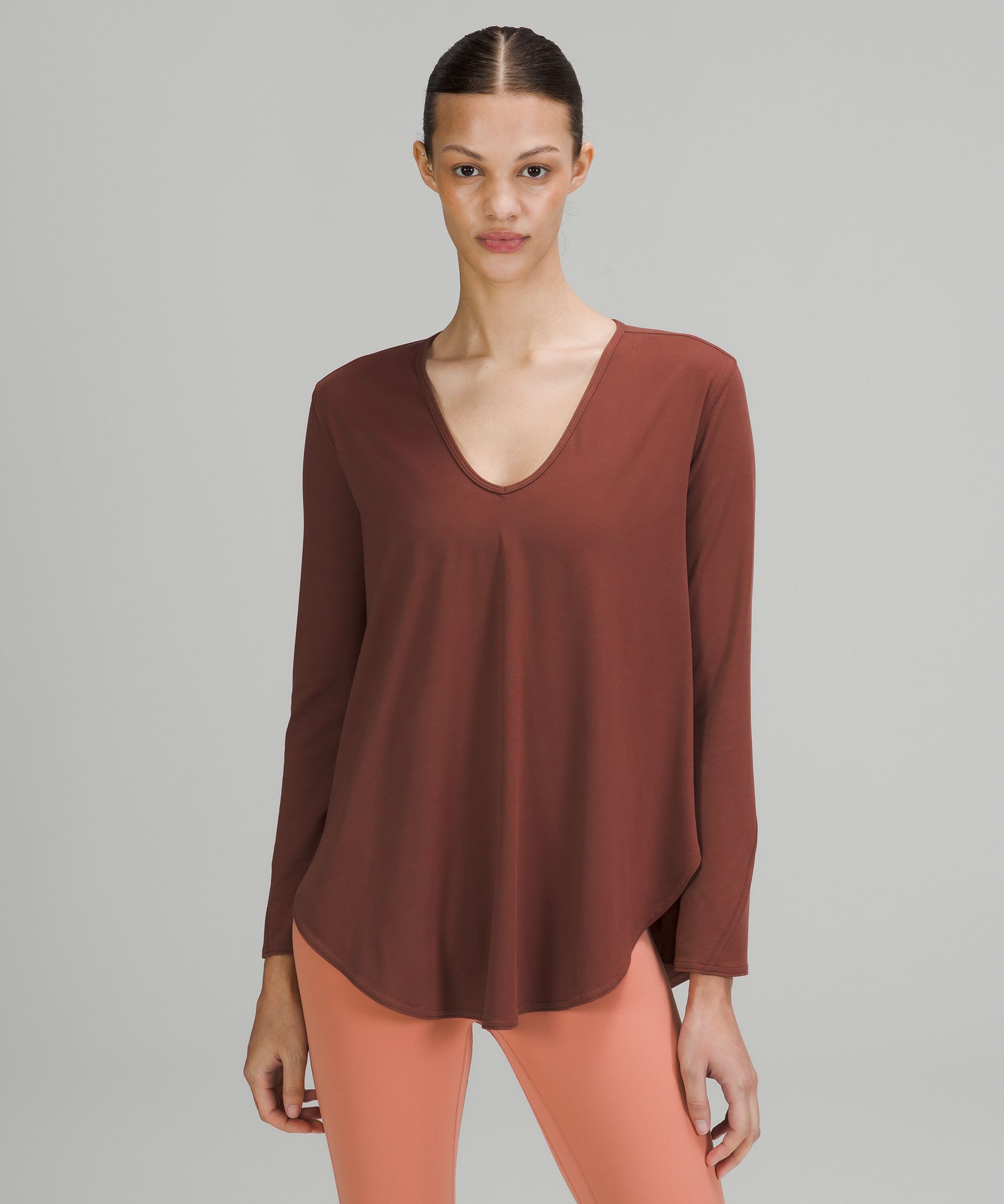 Nulu Relaxed-Fit Yoga Long Sleeve Shirt