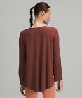 Nulu Relaxed-Fit Yoga Long Sleeve Shirt
