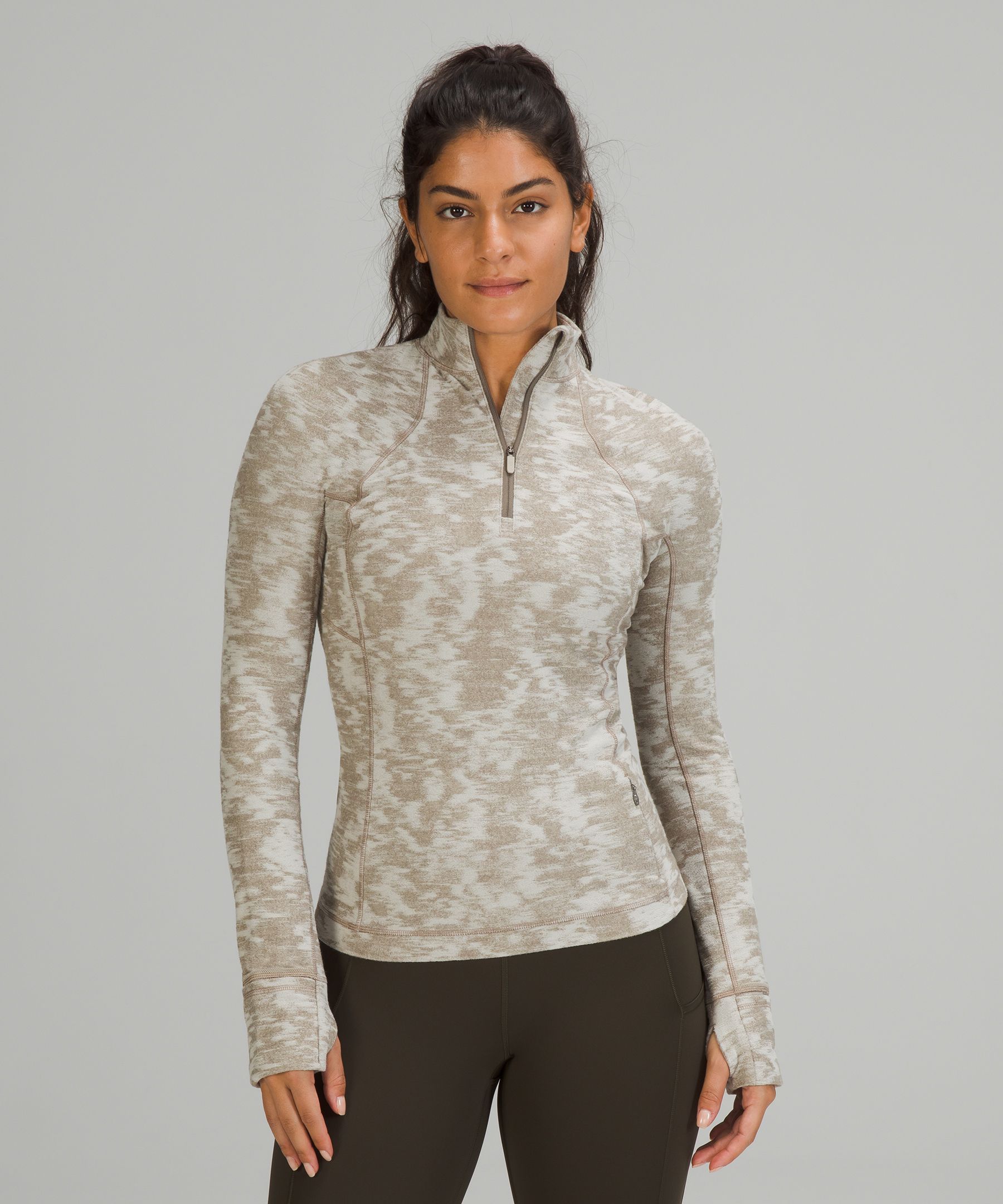 Lululemon It's Rulu Run Half-zip In Multi