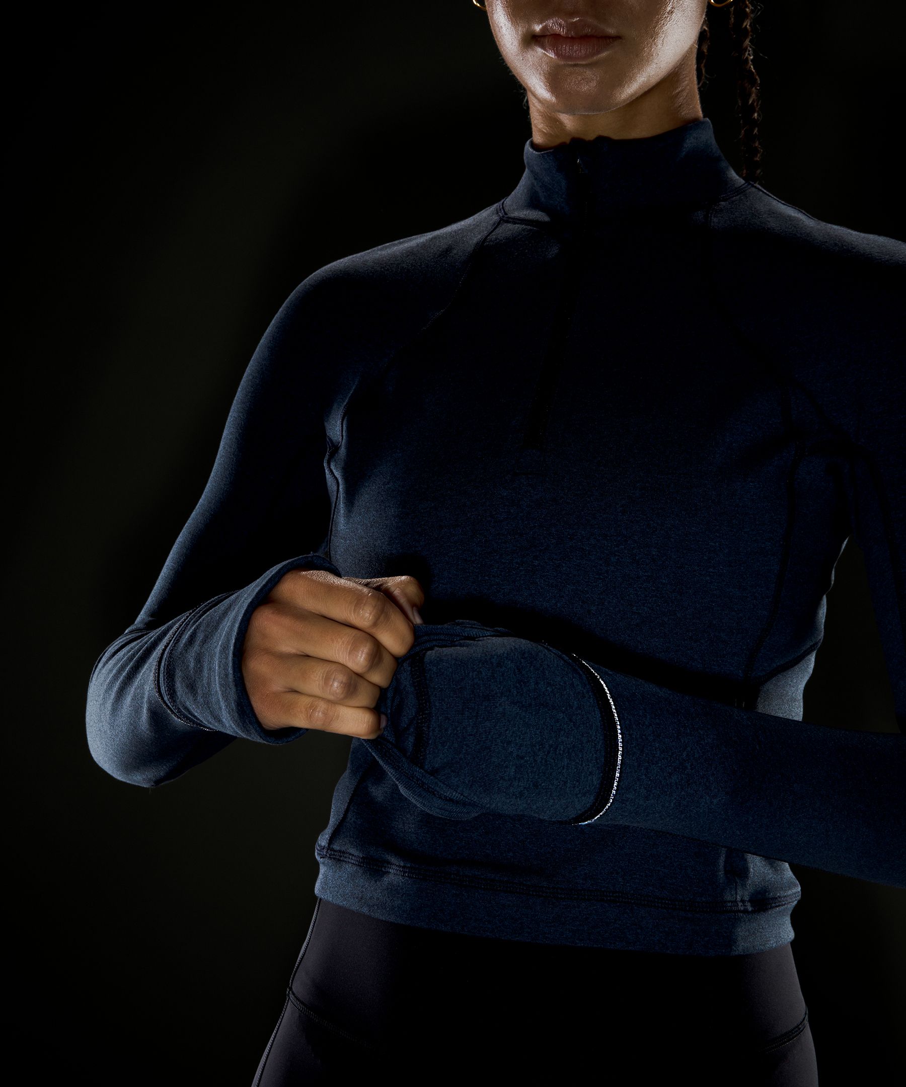 rulu cropped half zip