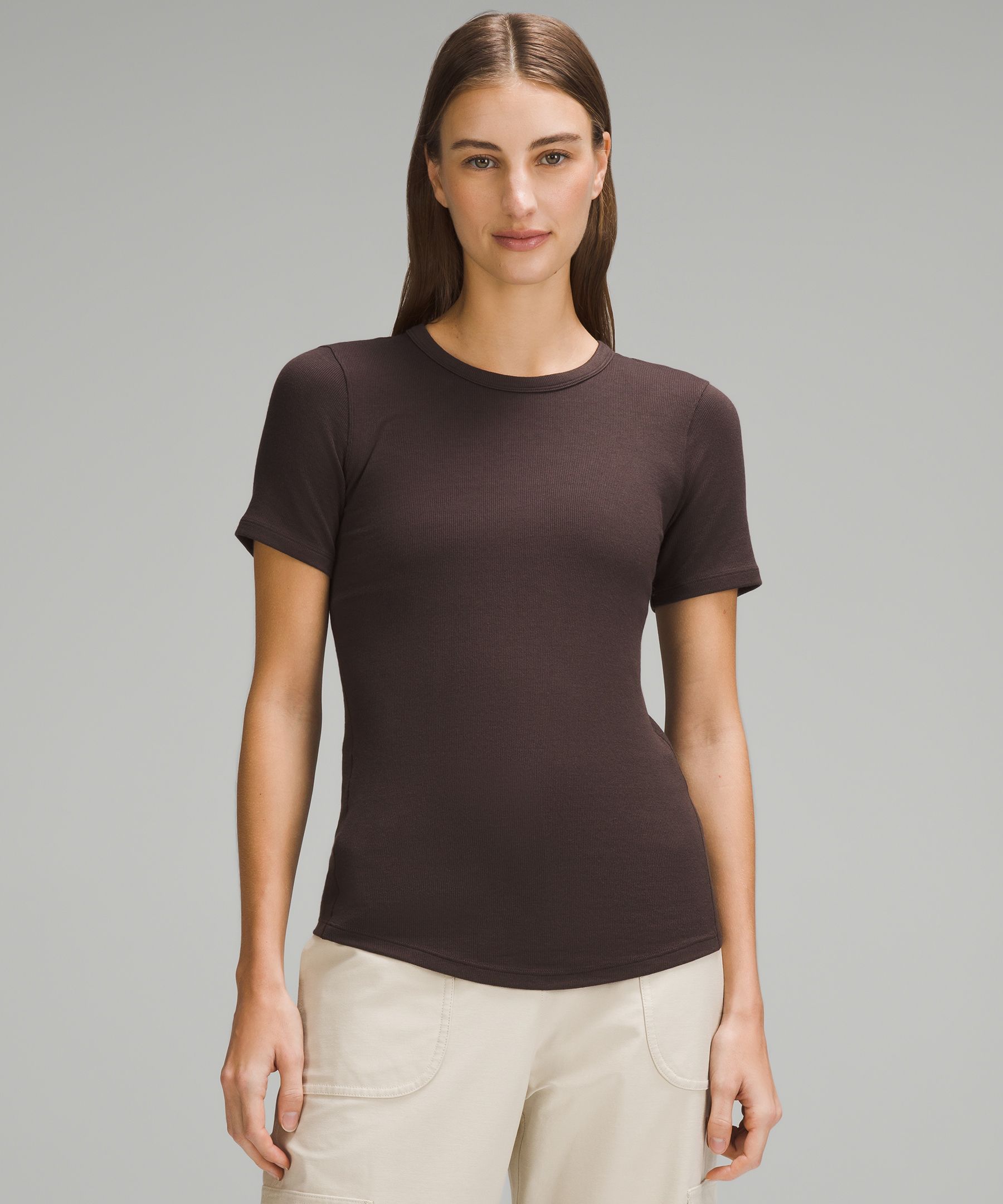 Lululemon Hold Tight Cropped T-Shirt Dark Forest Size 6 - $41