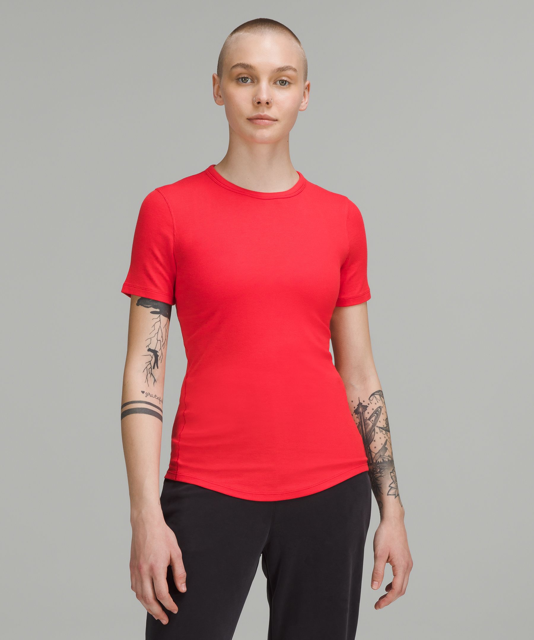 Lululemon Hold Tight Short Sleeve Shirt In Love Red