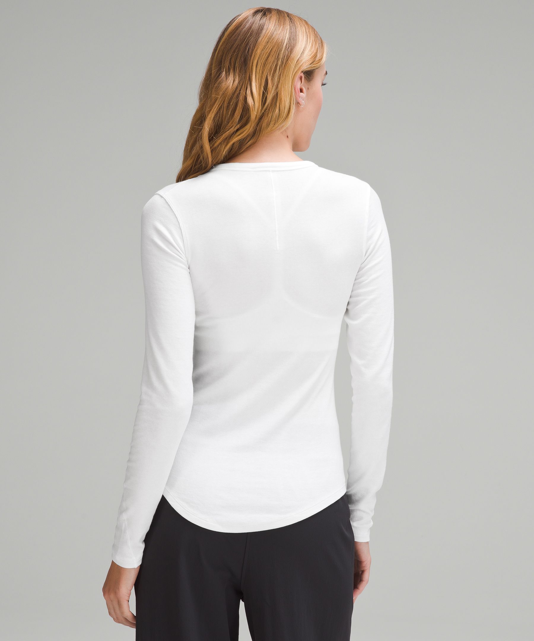 New Lululemon La Tight-to-body Ruched Long Sleeve Shirt In Pink Side 6 .