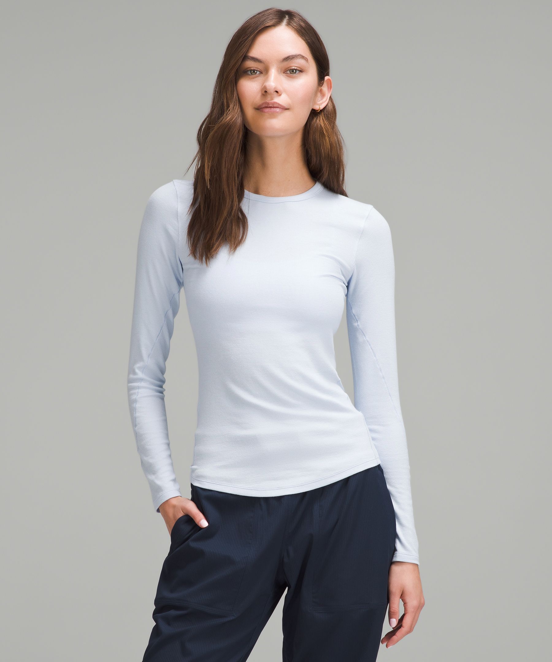 Lululemon Hold Tight Long-sleeve Shirt In Blue