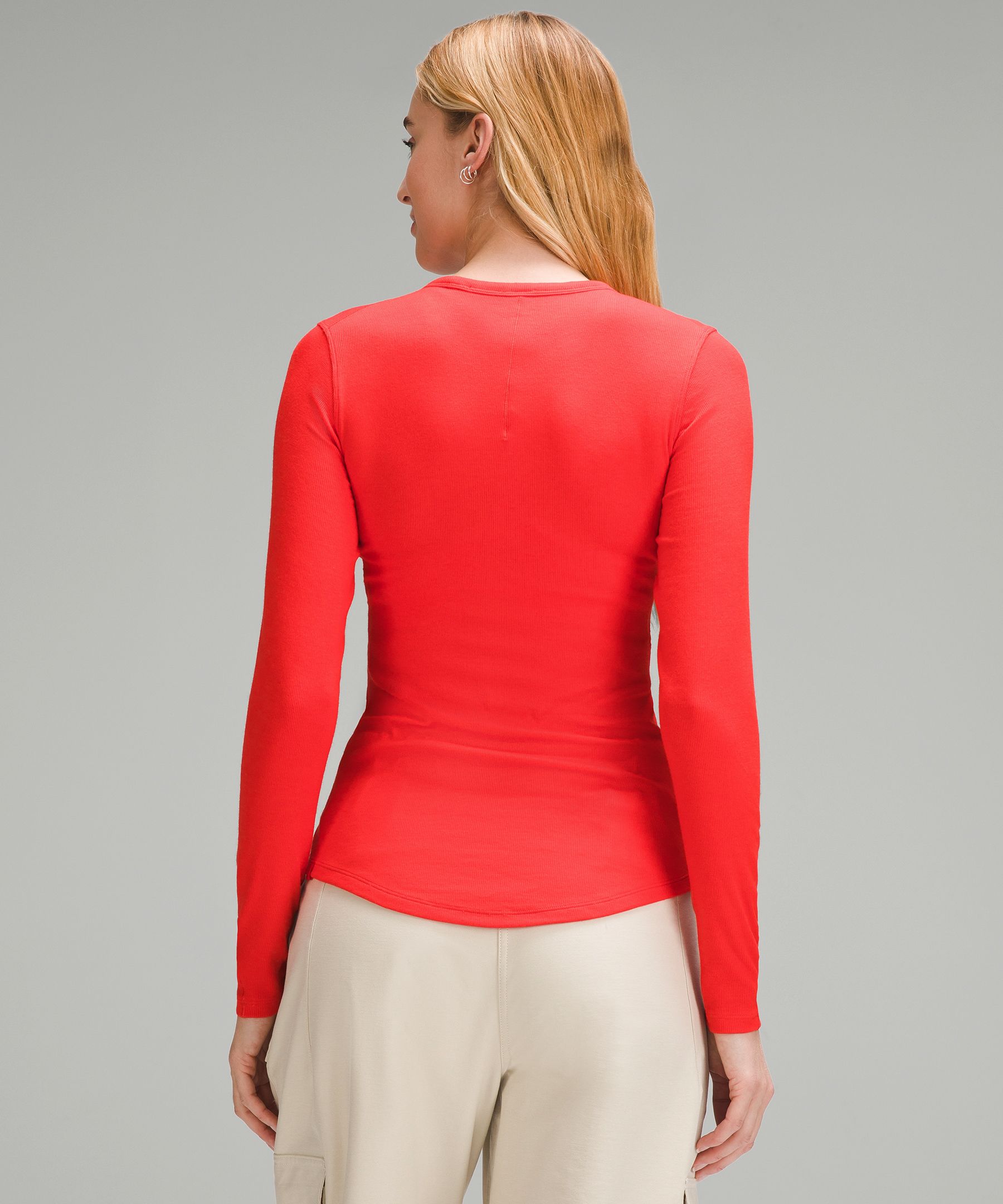 lululemon – Women's Swiftly Relaxed Long-Sleeve Shirt – Color Red
