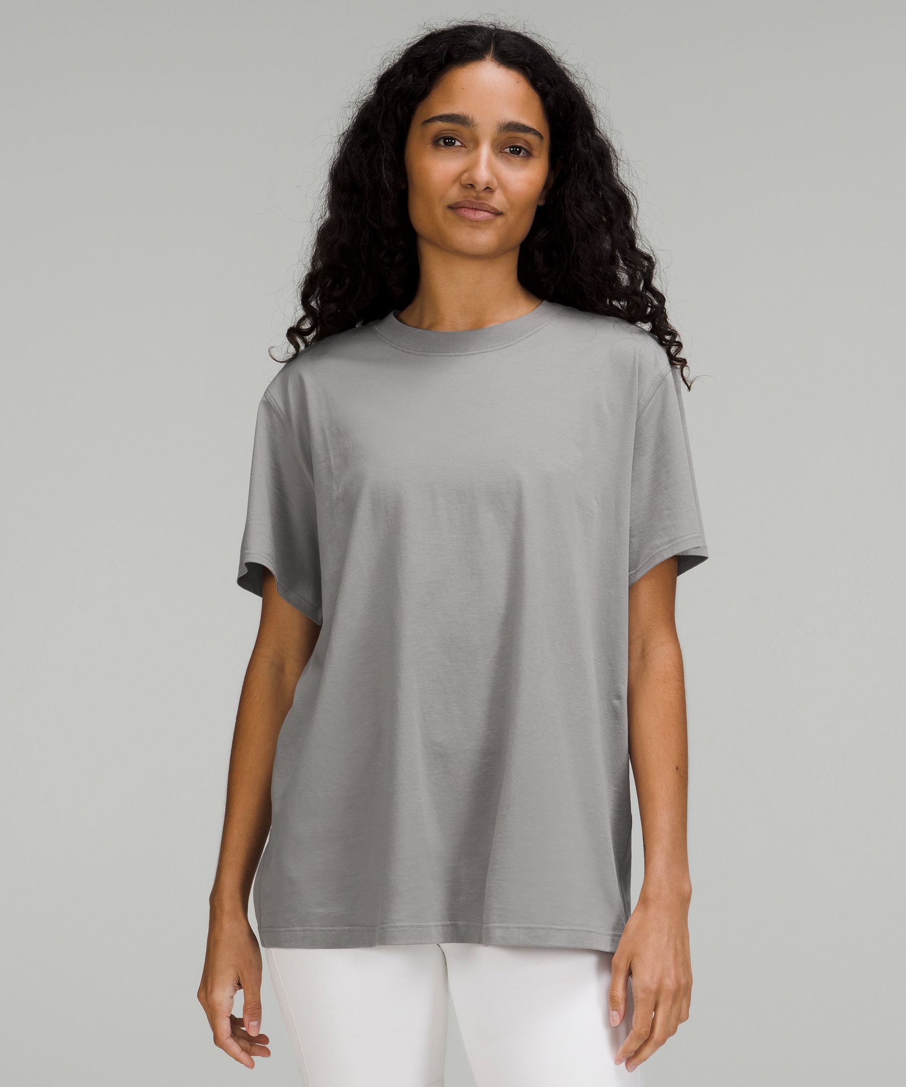 Lululemon All Yours Cotton T-shirt In Gull Grey