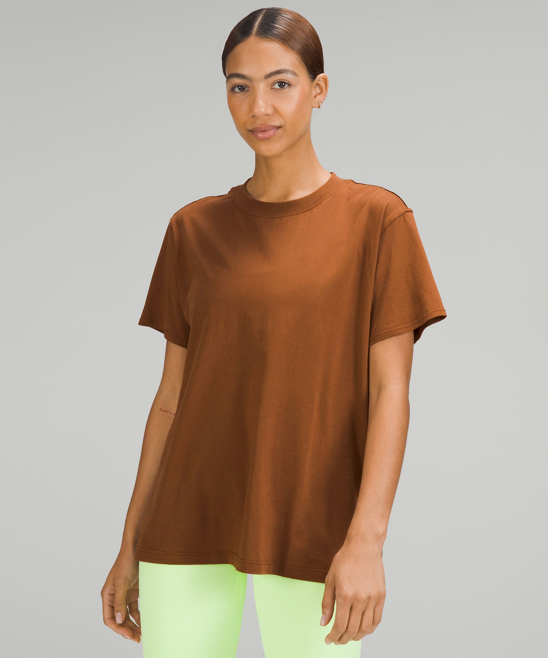 Lululemon All Yours Cotton T-shirt In Roasted Brown