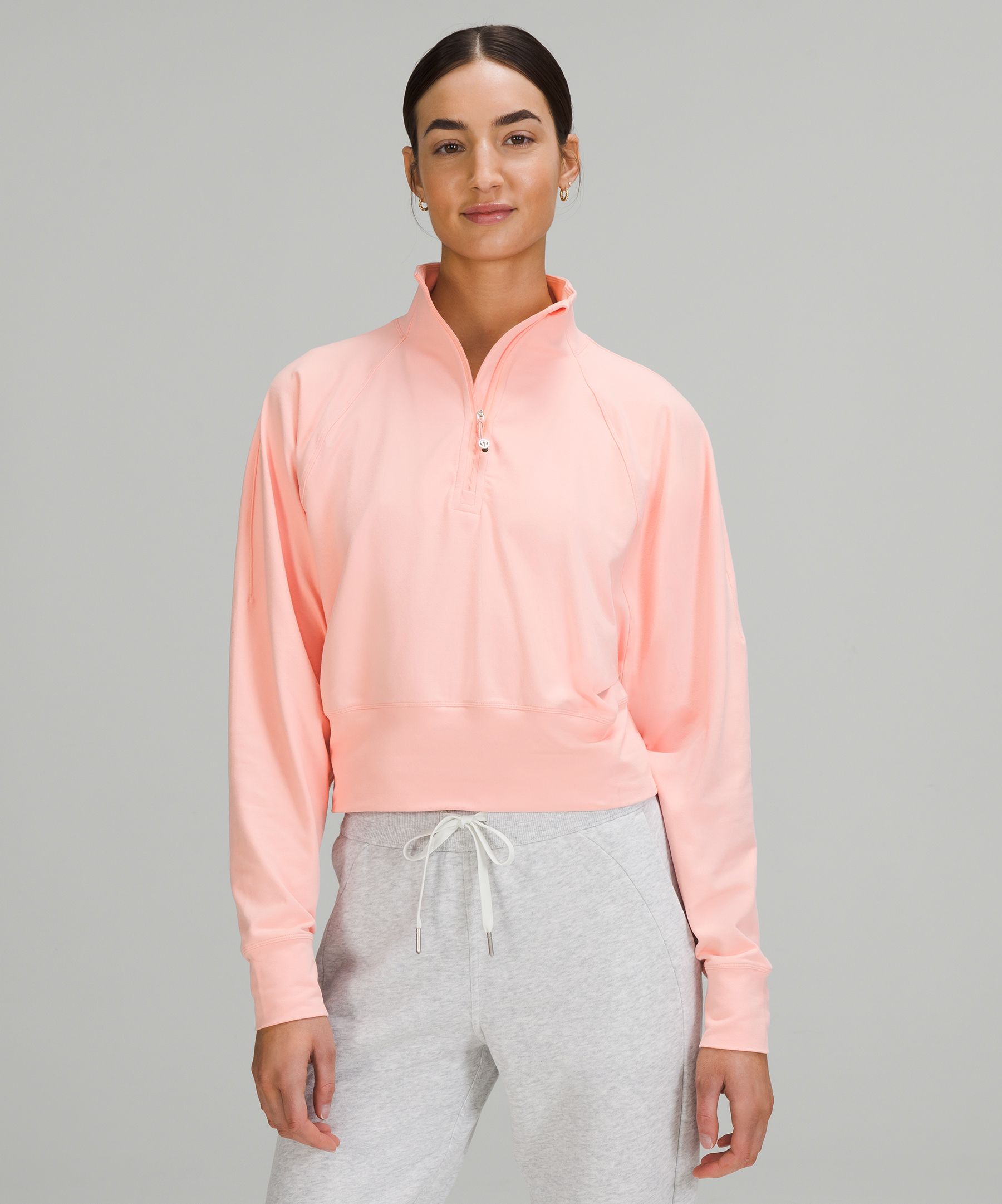 Lululemon Ready To Rulu Half-zip Pullover In Pastel Blue