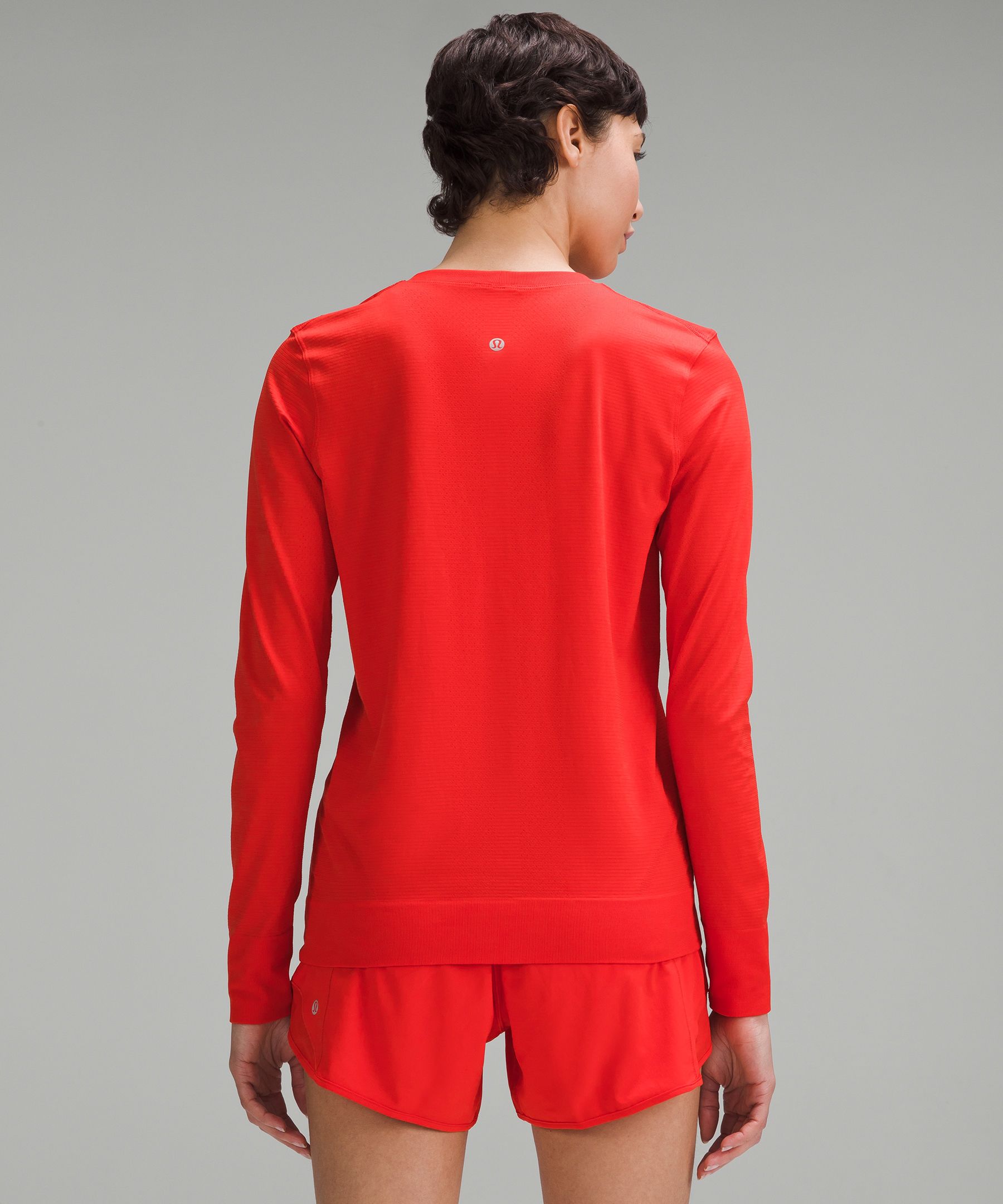 lululemon athletica, Tops, Lululemon Long Sleeve Swiftly Love Red Coal