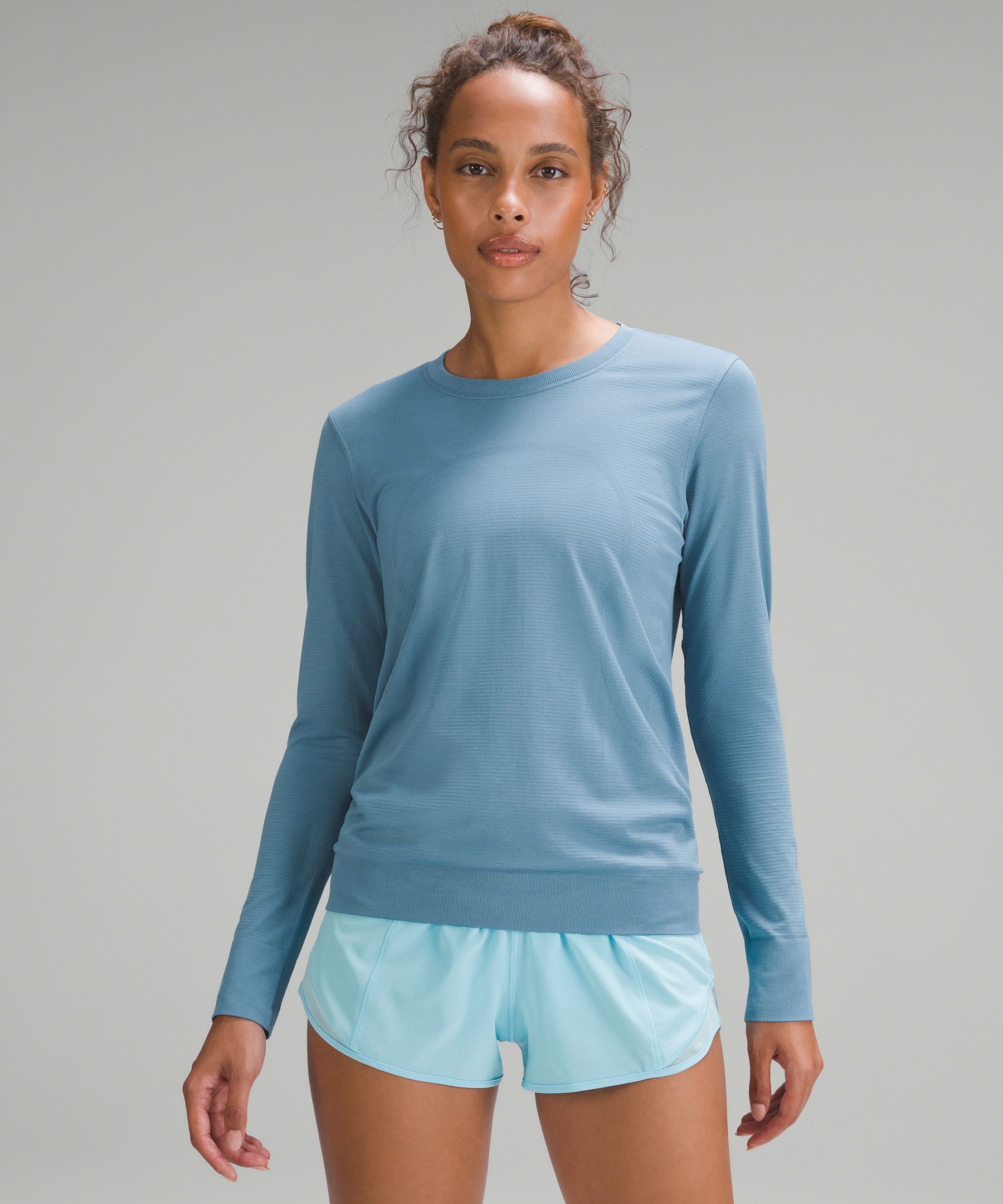 Lululemon Swiftly Tech Long Sleeve 2.0 - Slate / White (First