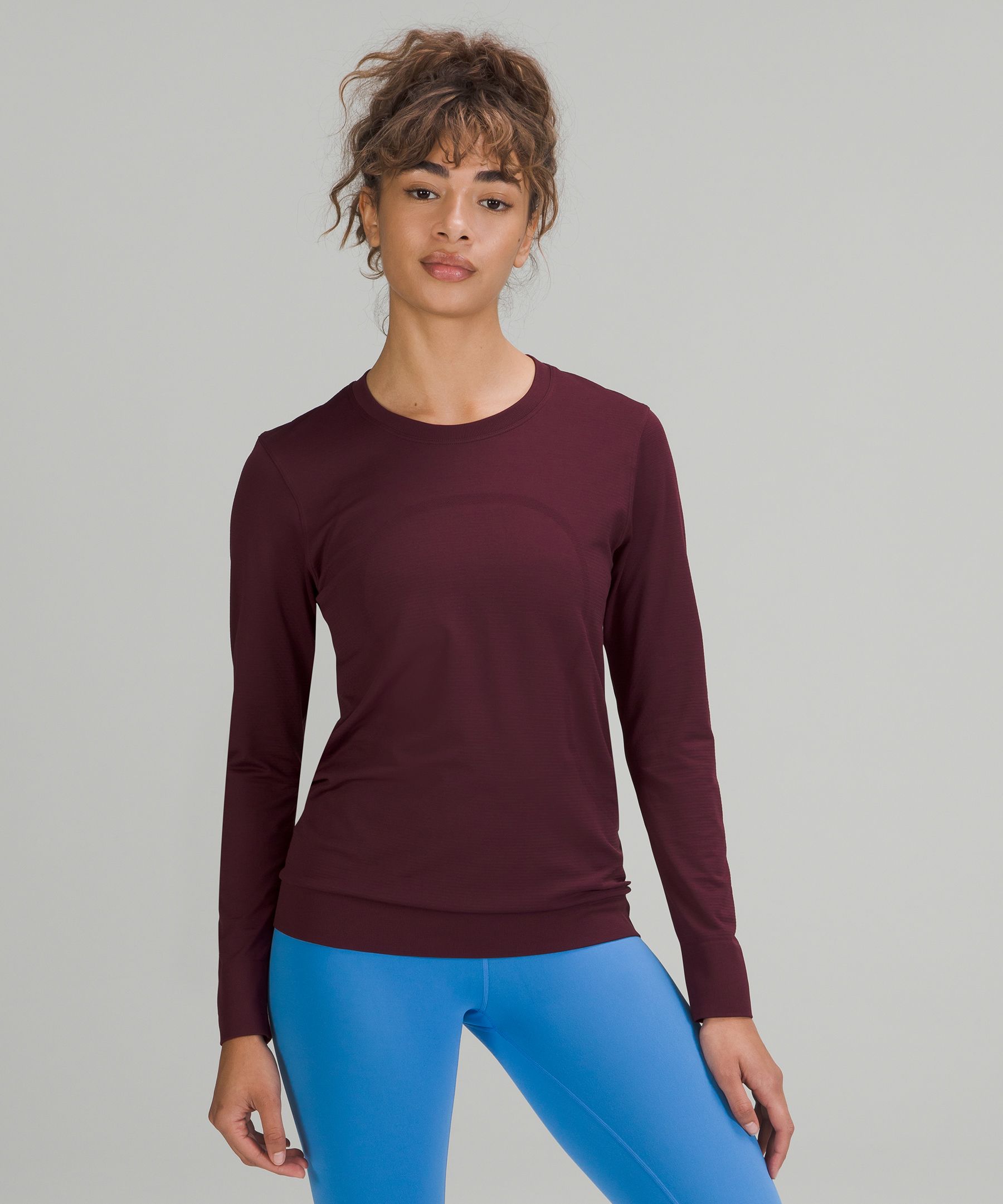 Lululemon Swiftly Relaxed Long Sleeve Shirt 2.0 In Cassis/cassis