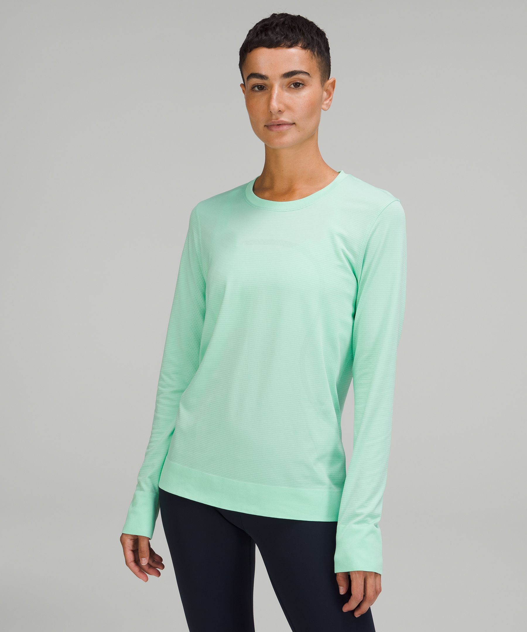 Lululemon Swiftly Relaxed-fit Long Sleeve Shirt In Wild Mint