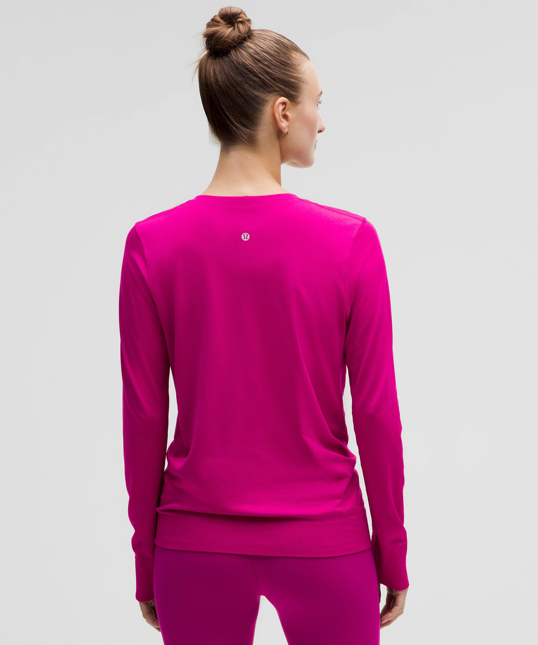 Lululemon Swiftly Tech 6 Black Athletic Long Sleeve Shirt Sparkle Glitter  Rare