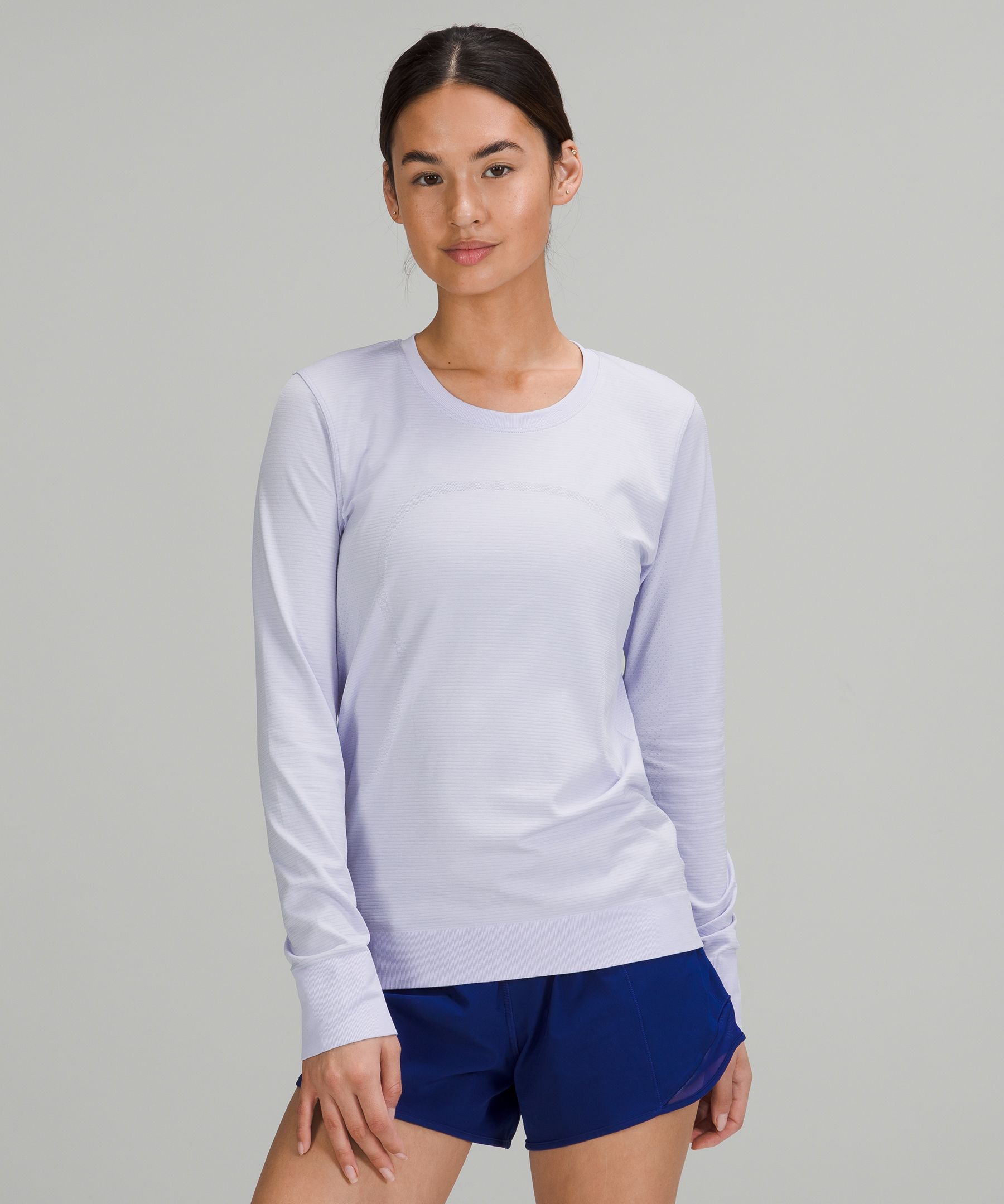 Lululemon Swiftly Relaxed-fit Long Sleeve Shirt In Pastel Blue/pastel Blue