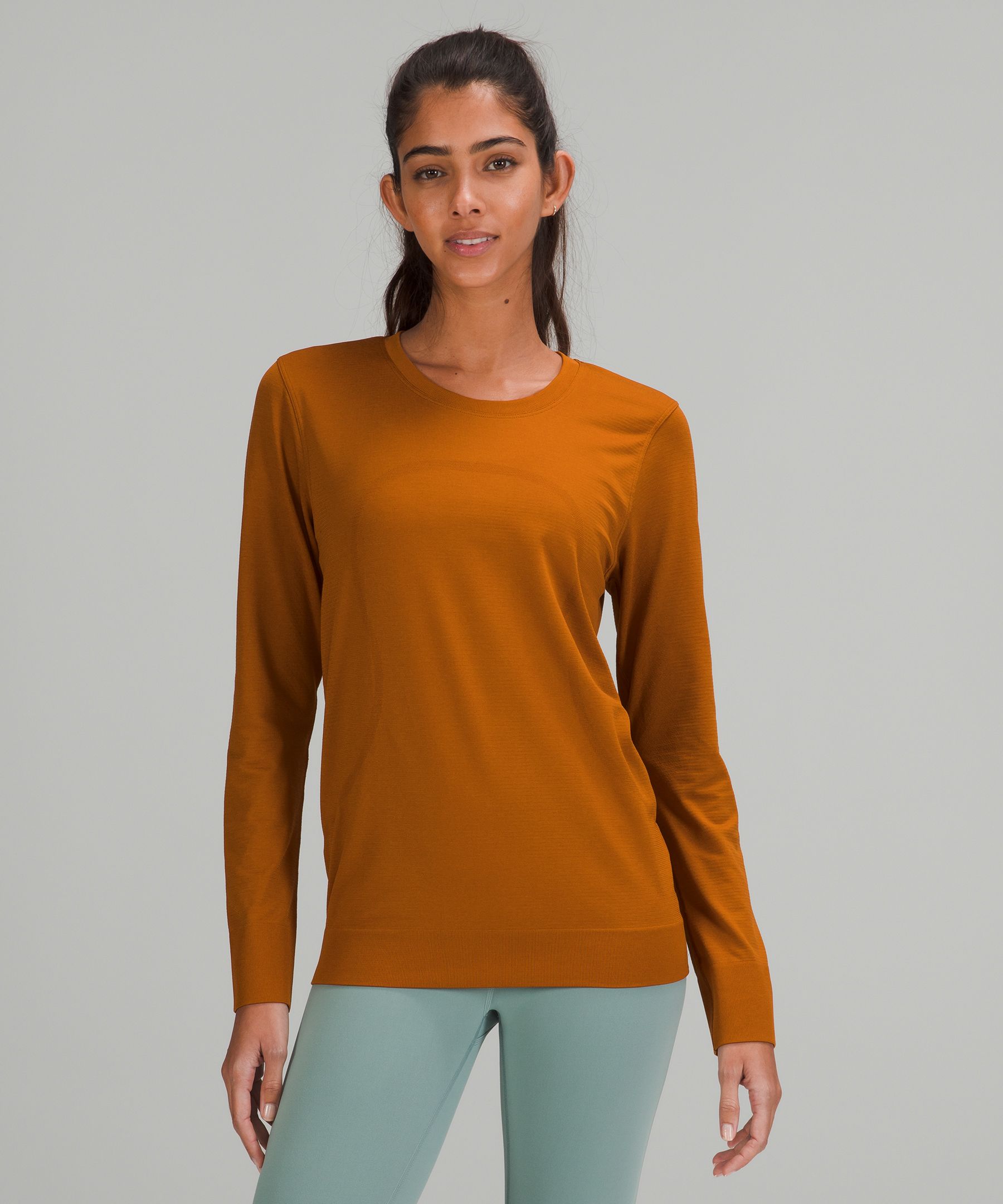Lululemon Swiftly Relaxed-fit Long Sleeve Shirt In Butternut Brown/butternut Brown