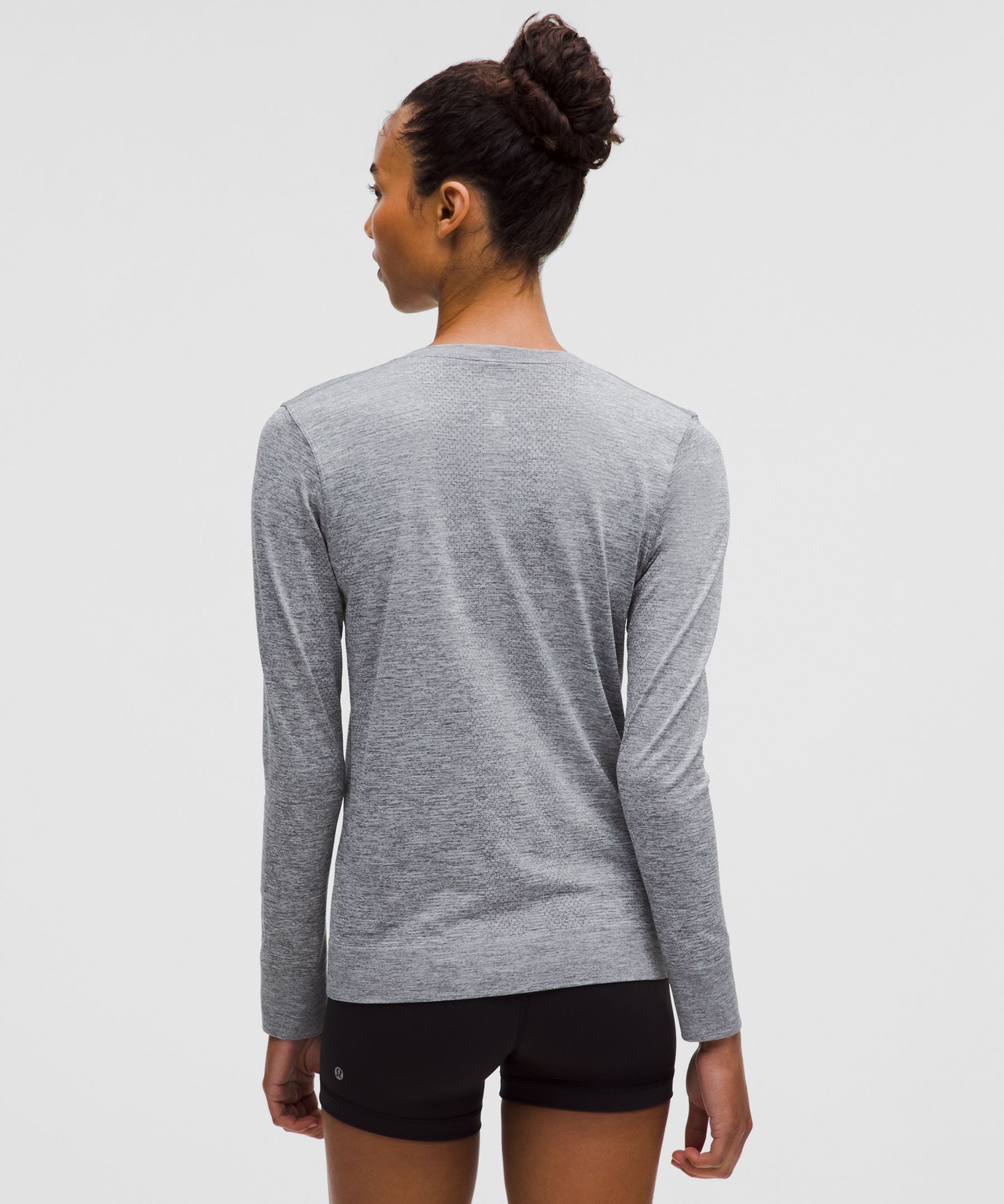 Shop Lululemon Swiftly Relaxed Long-sleeve Shirt Hip Length