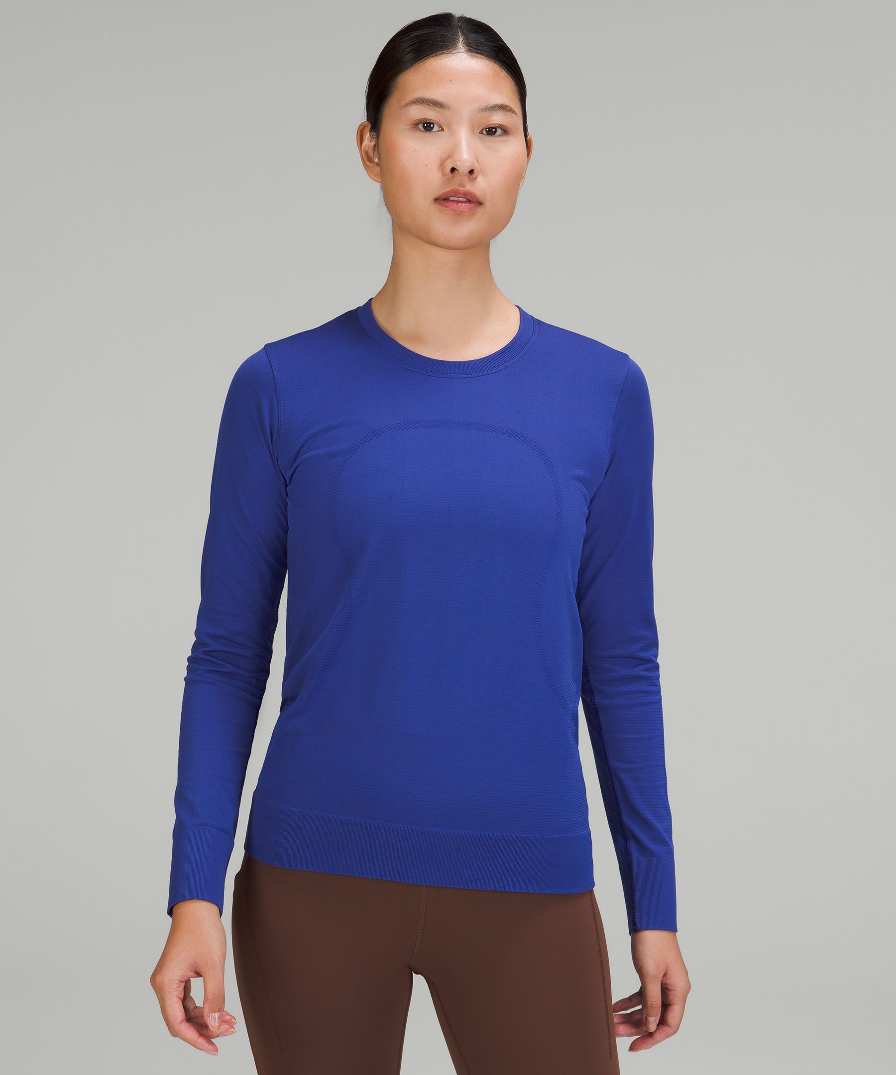 lululemon athletica, Tops, Lululemon Relaxed Swiftly Capri Blue