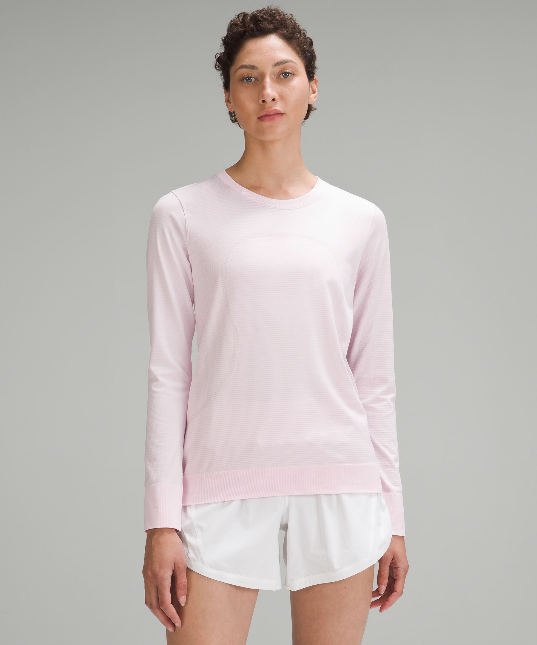 Lululemon Training Swiftly Relaxed Long-Sleeve Shirt - Pink - Size 6