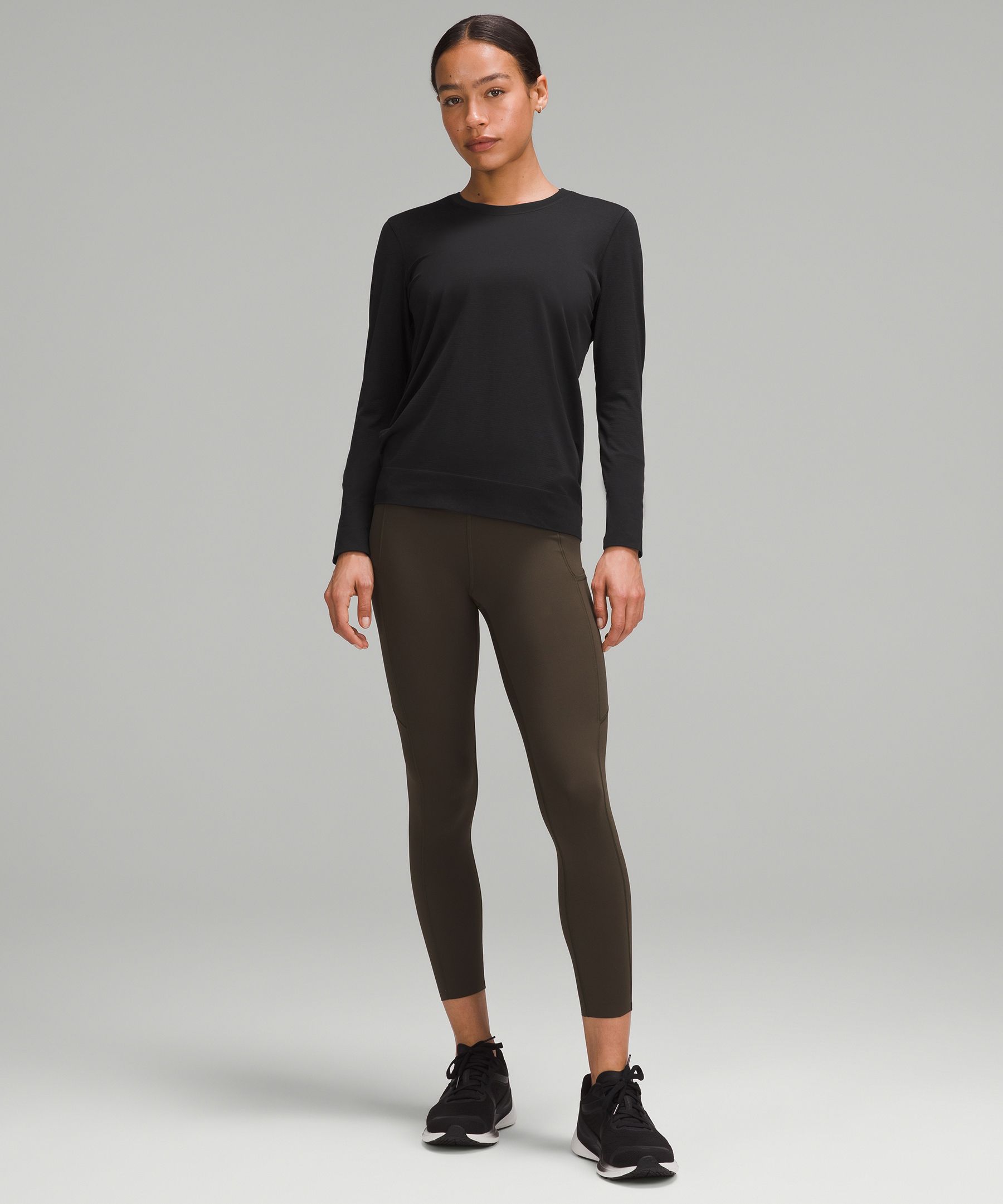 lululemon athletica, Tops, Lululemon Sunshine Coast Long Sleeve Black  Size 4 Cashmere Boolux Knit