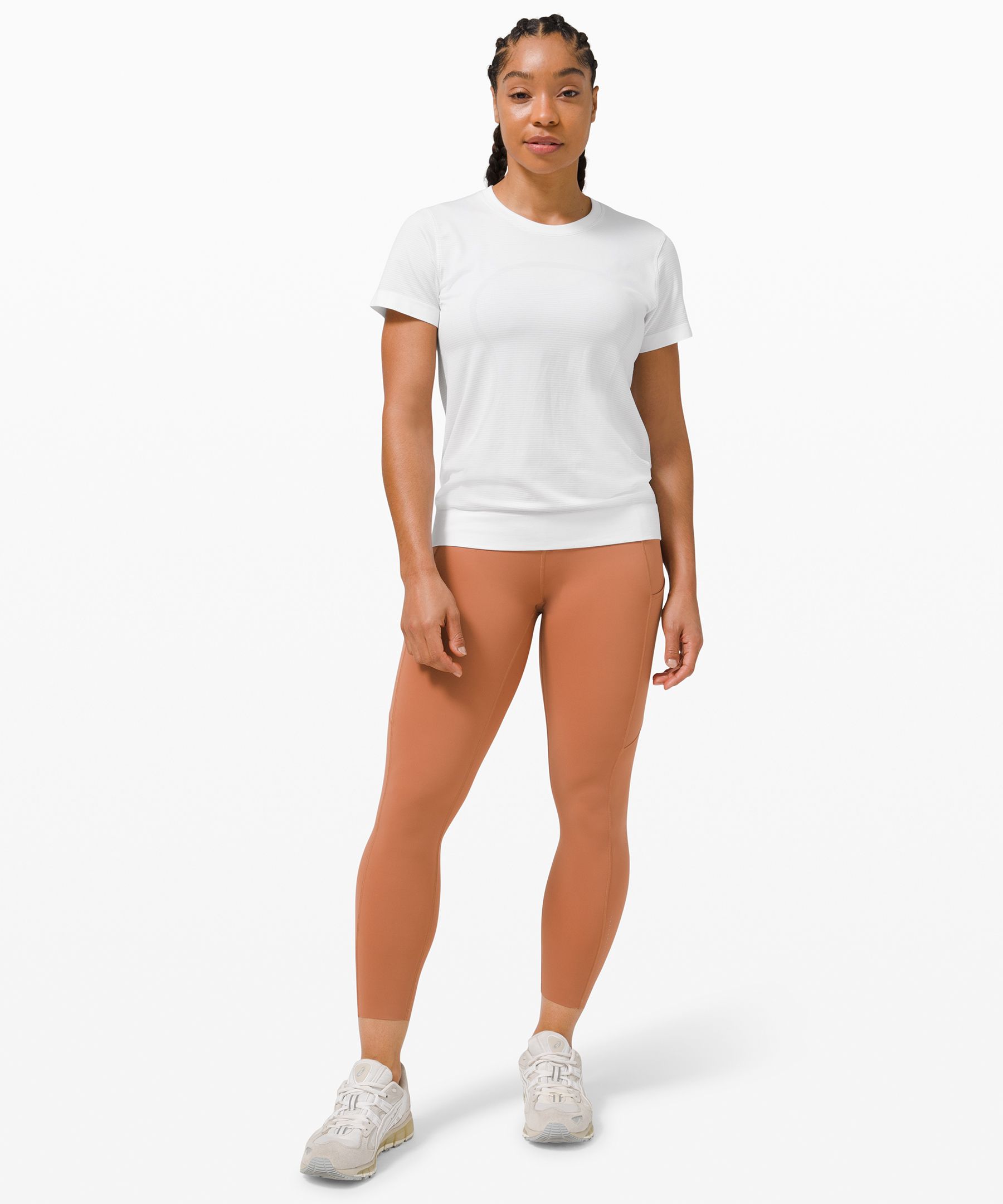 Lululemon Swiftly Breathe Short Sleeve - White / White - lulu fanatics