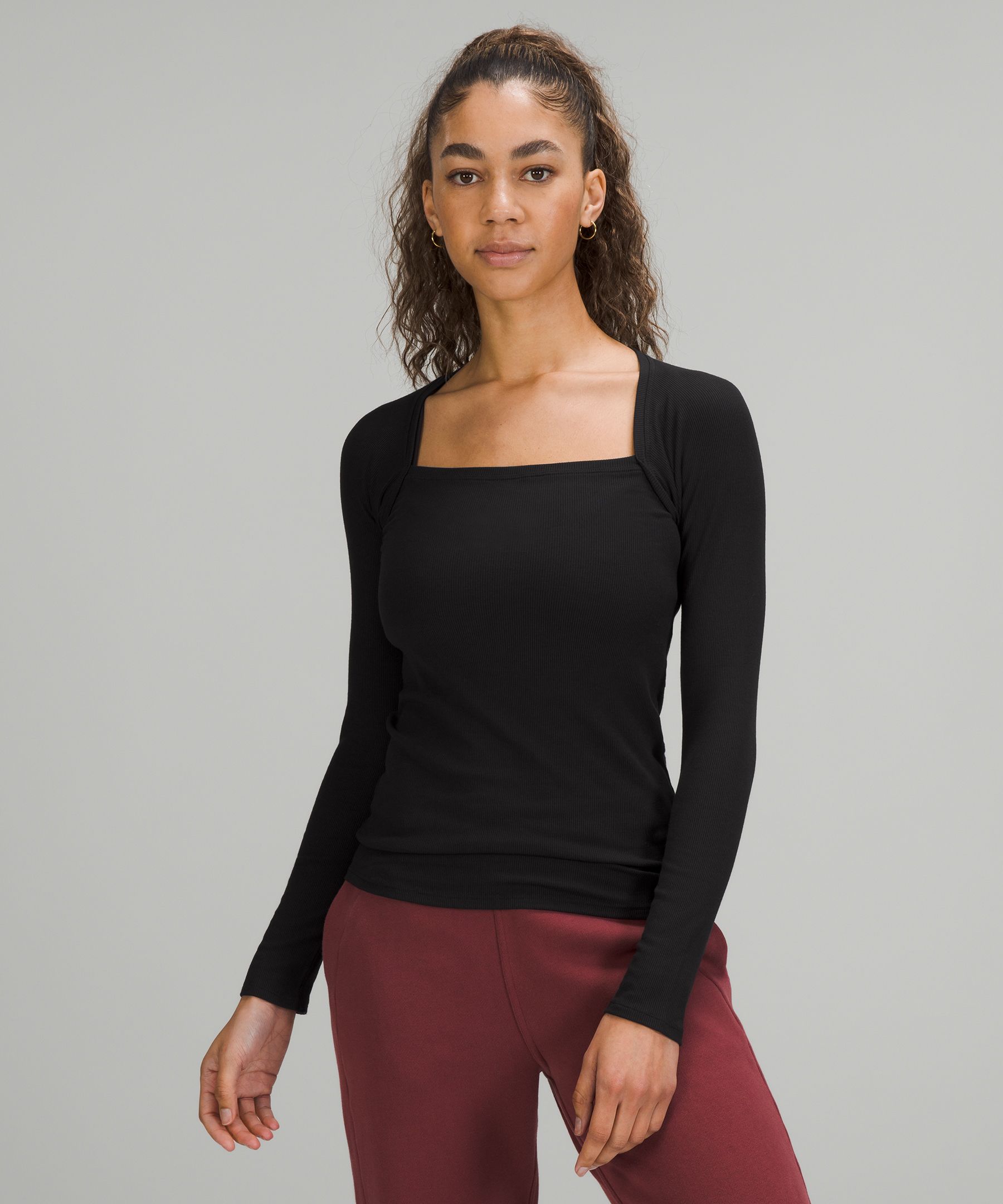 LA Square Neck Long Sleeve | Long Sleeve Tops | Lululemon HK