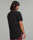 Pima Cotton Long-Length Short Sleeve Shirt