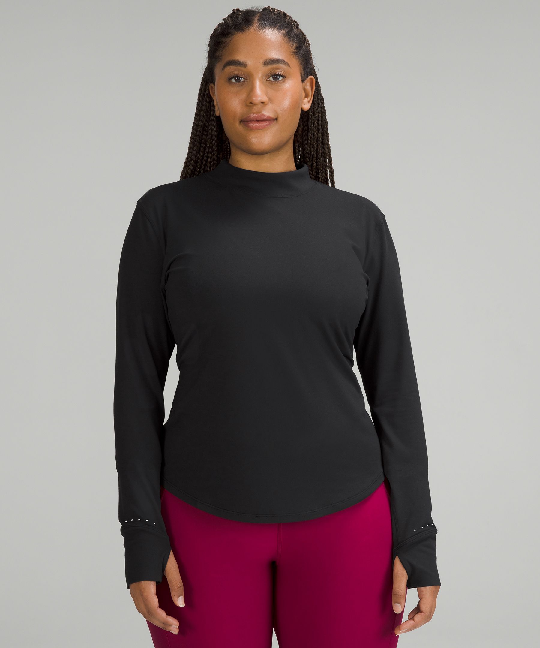 Rulu Running Long-Sleeve Mock Neck Shirt | Women's Long Sleeve Shirts |  lululemon