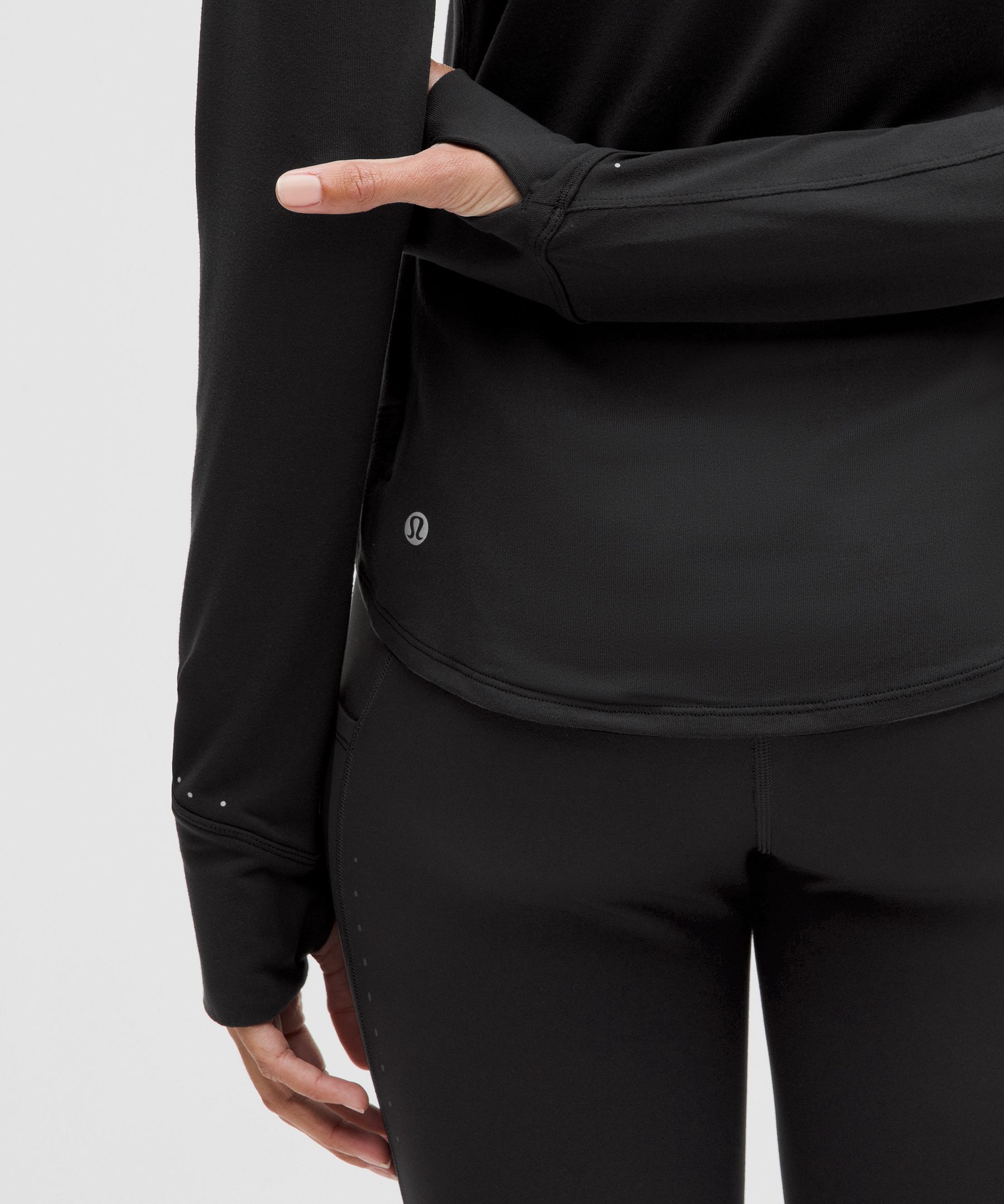 Shop Lululemon Rulu Running Mockneck Long-sleeve Shirt