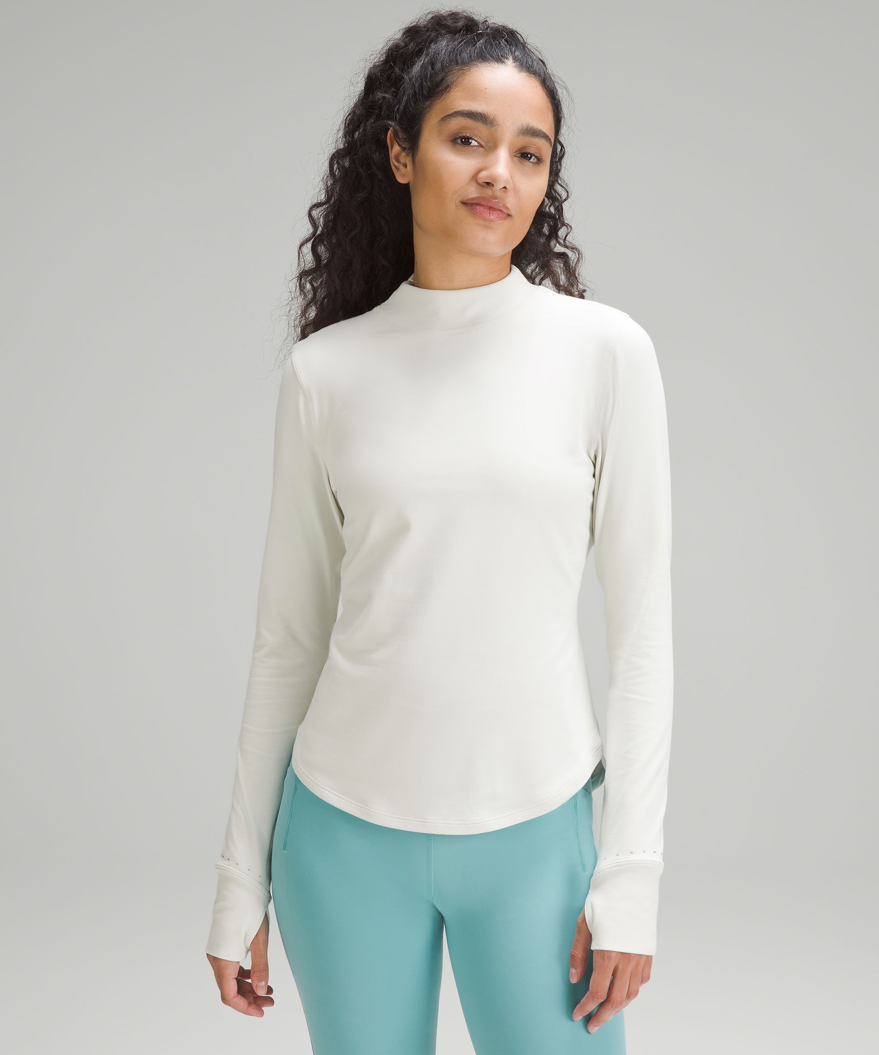 Women's mock neck long best sale sleeve top