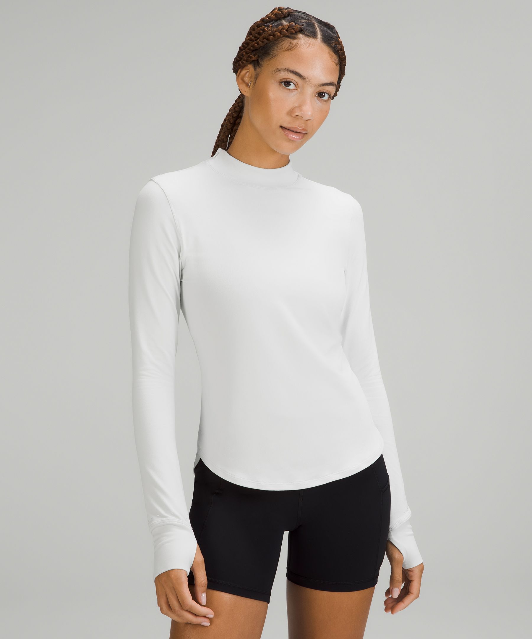 Rulu Running Mockneck Long-Sleeve Shirt