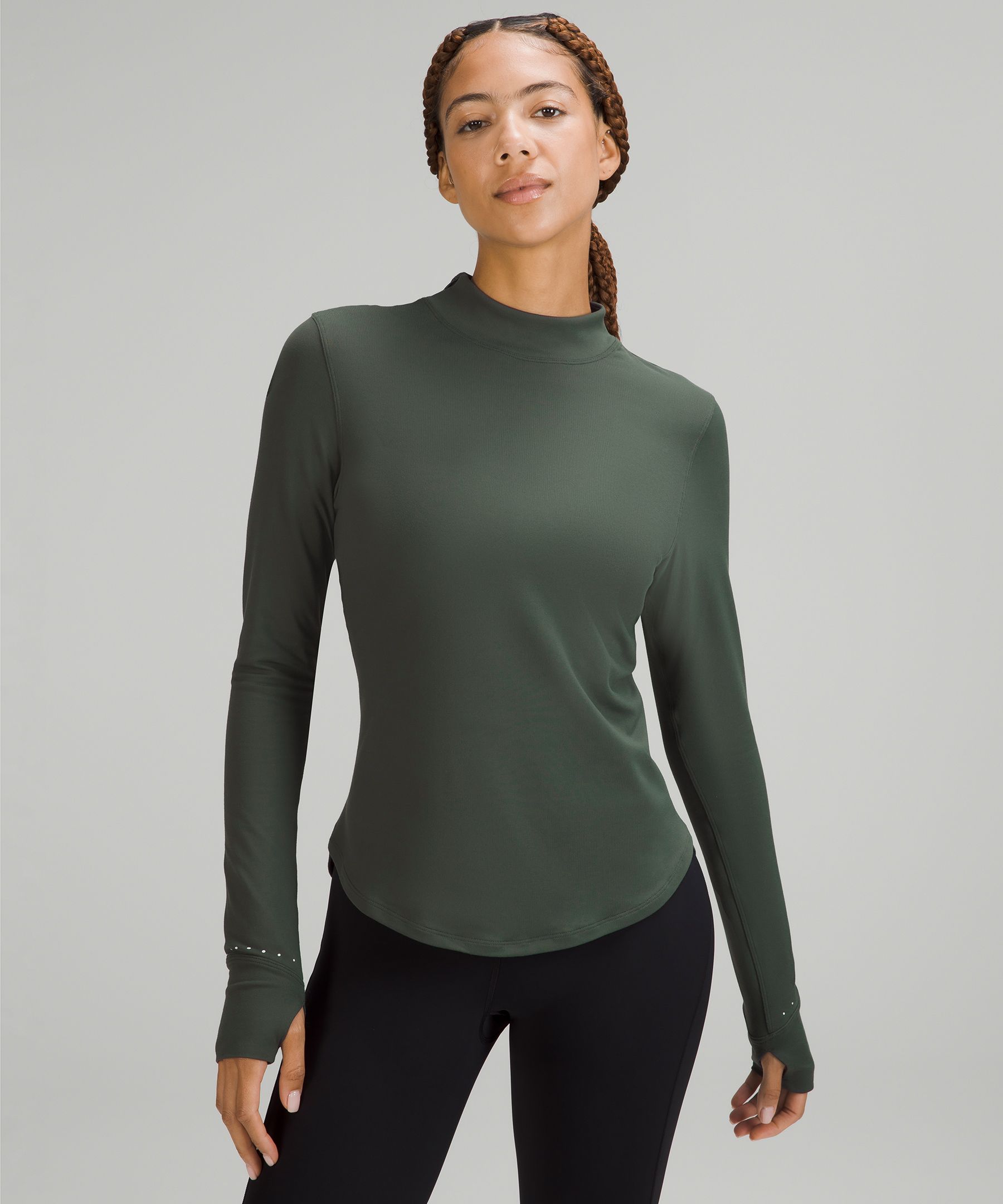 Rulu Running Mockneck Long-Sleeve Shirt