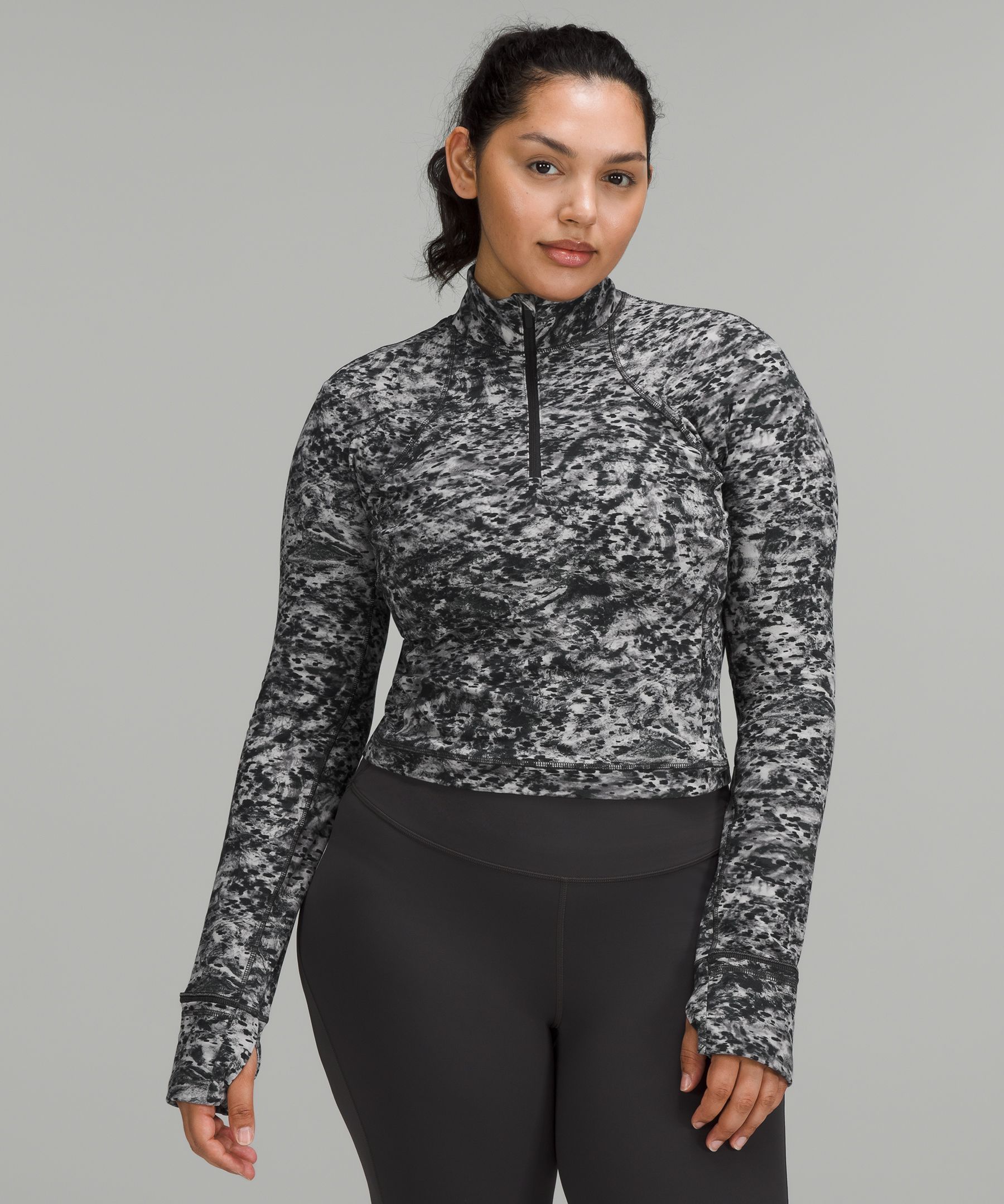 Lululemon Its Rulu Run Cropped Half Zip - Moonlit Magenta - lulu