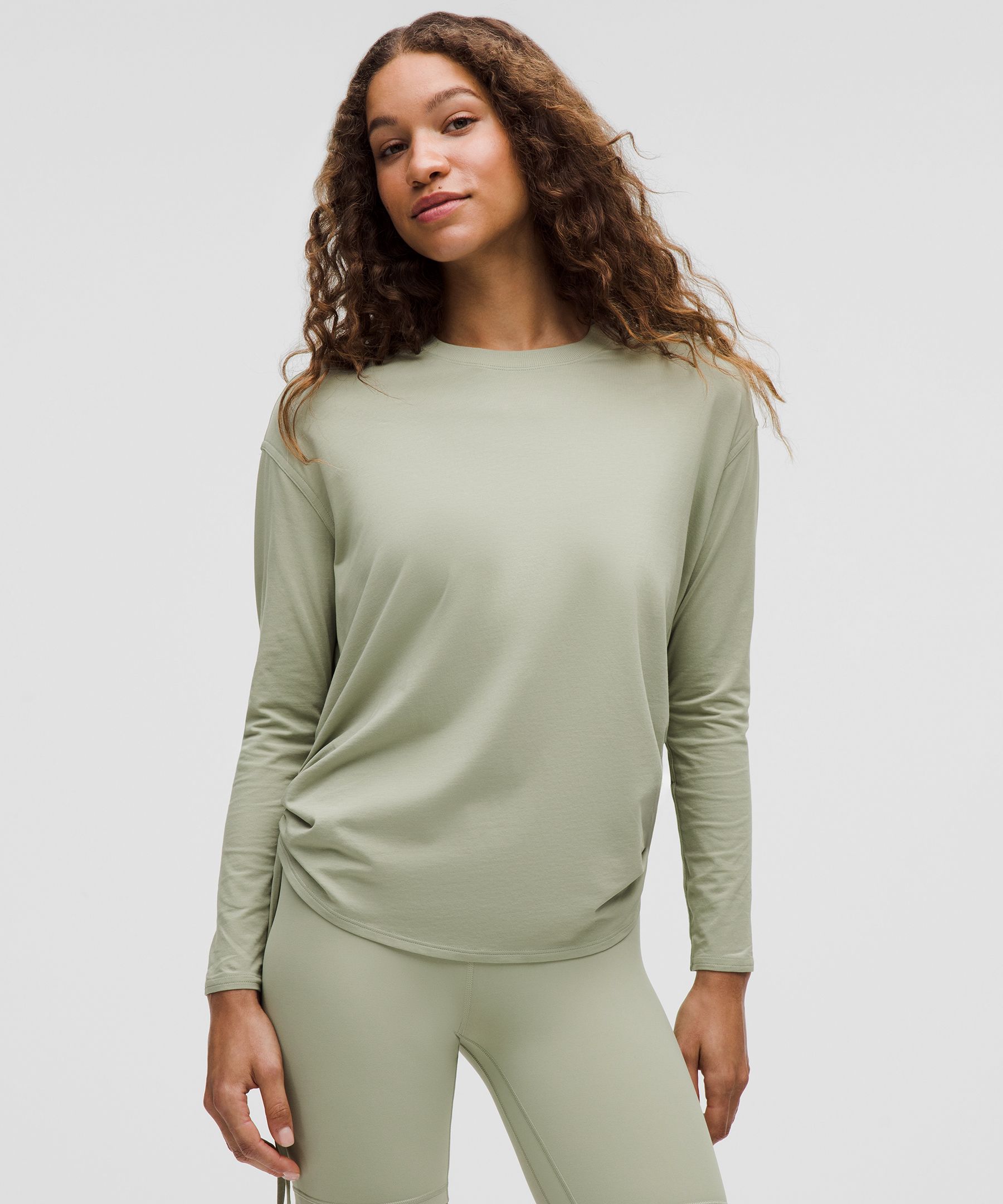 Lululemon Pima Cotton Side-cinch Long-sleeve Shirt