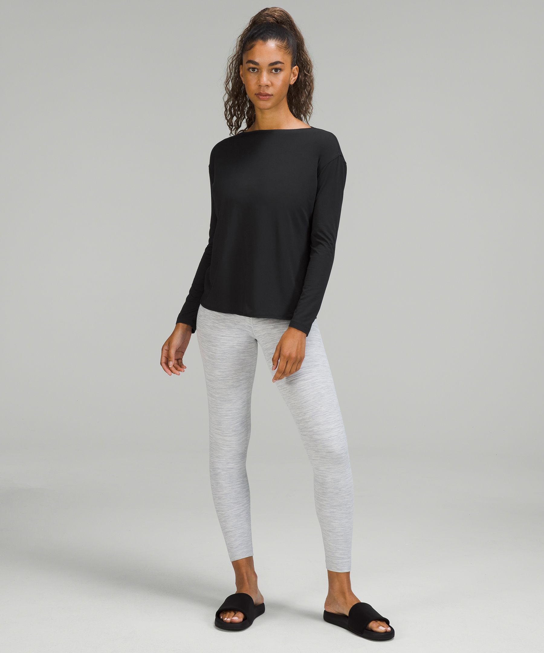 lululemon athletica Modal-blend Open-back Long Sleeve Shirt in