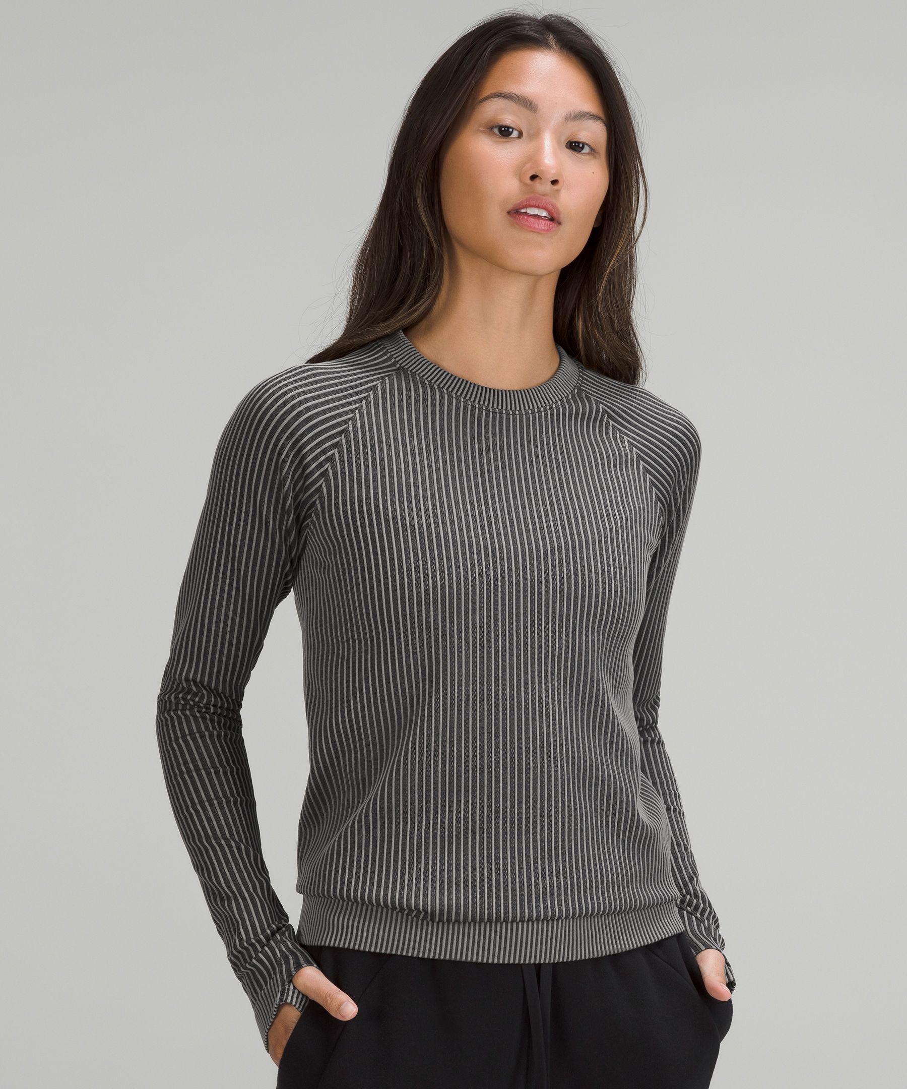 Lululemon Rest less Pullover - Heathered Black - lulu fanatics